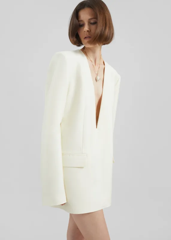 Serra Blazer Dress - Cream sold by Frankie Shop