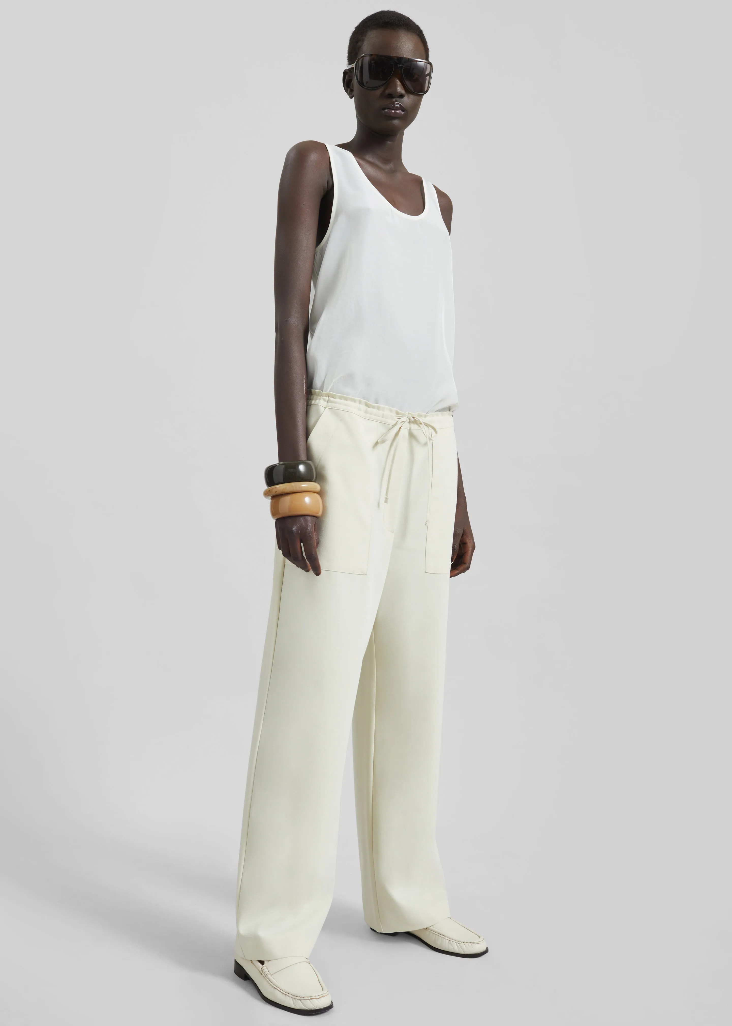 Nivee Lustrous Boxy Tank - Ivory sold by Frankie Shop product image thumbnail 5