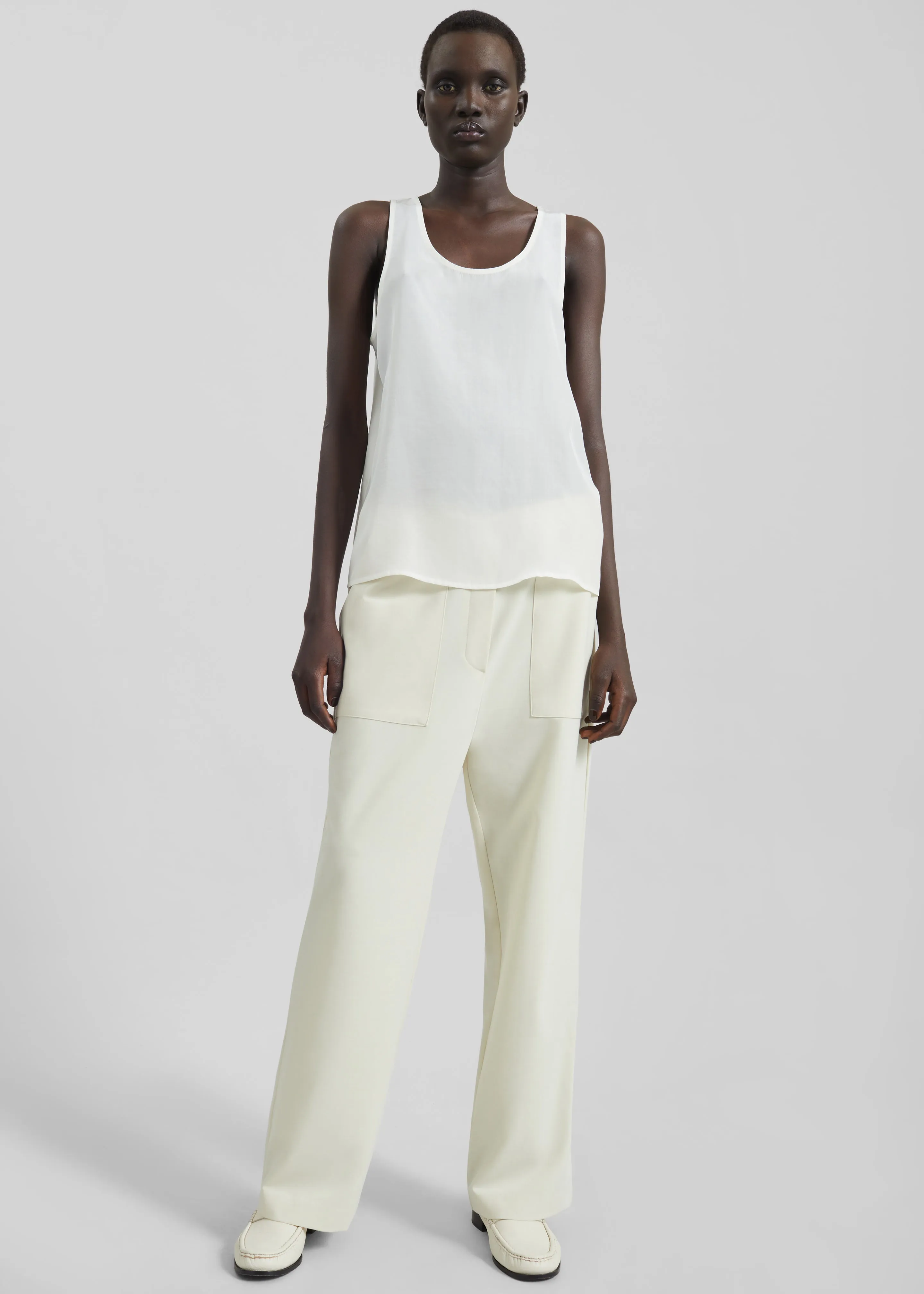 Nivee Lustrous Boxy Tank - Ivory sold by Frankie Shop product image thumbnail 3