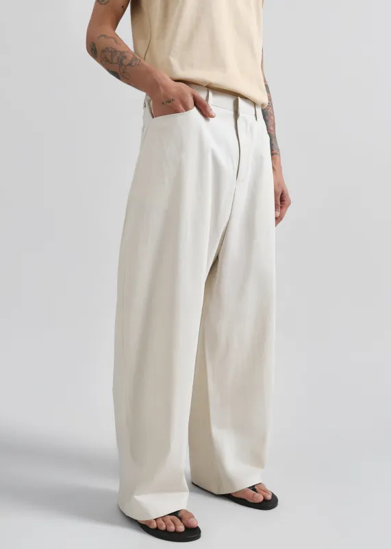 Malton Wide Trousers - Ecru sold by Frankie Shop