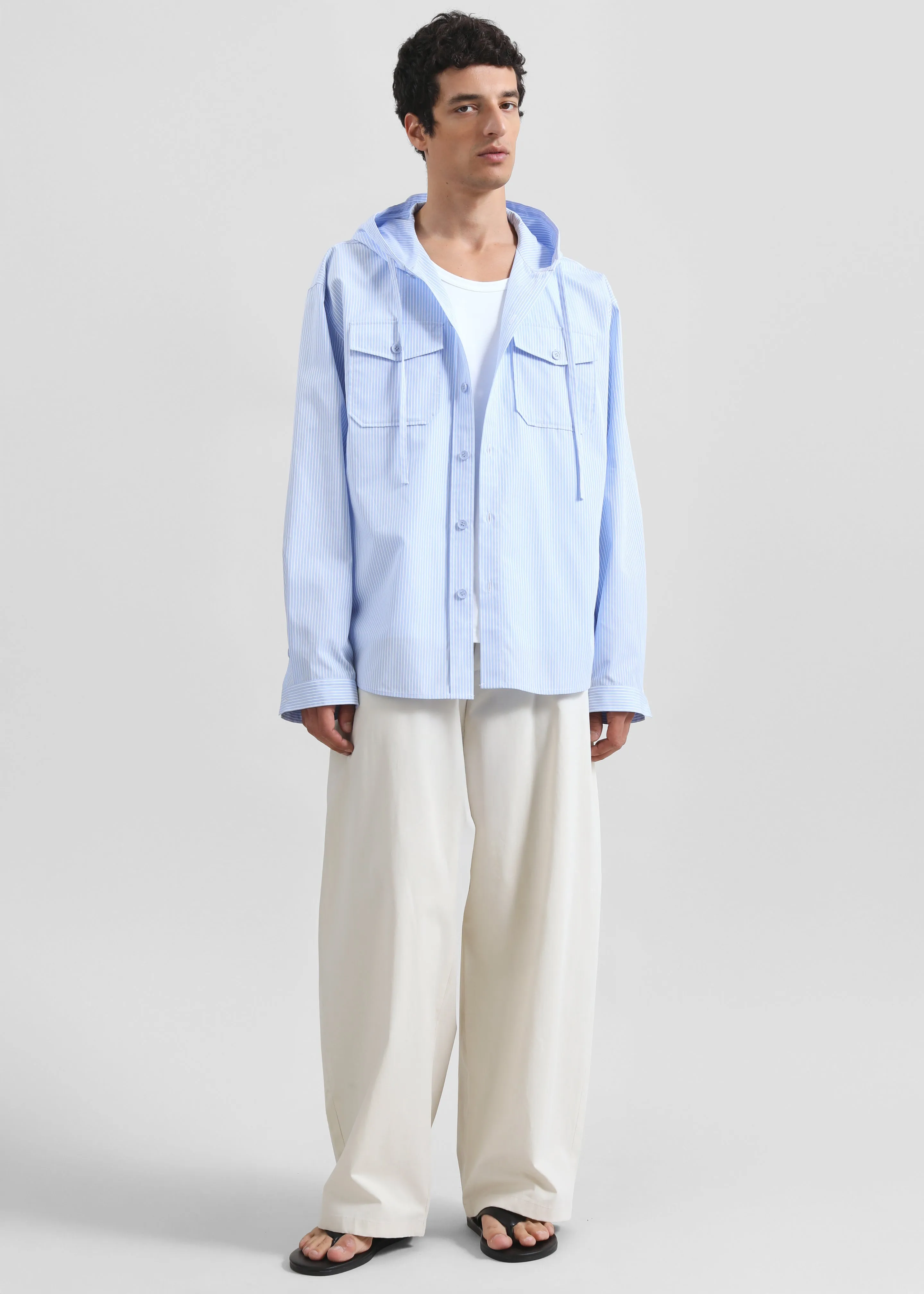 Malton Wide Trousers - Ecru sold by Frankie Shop product image thumbnail 5