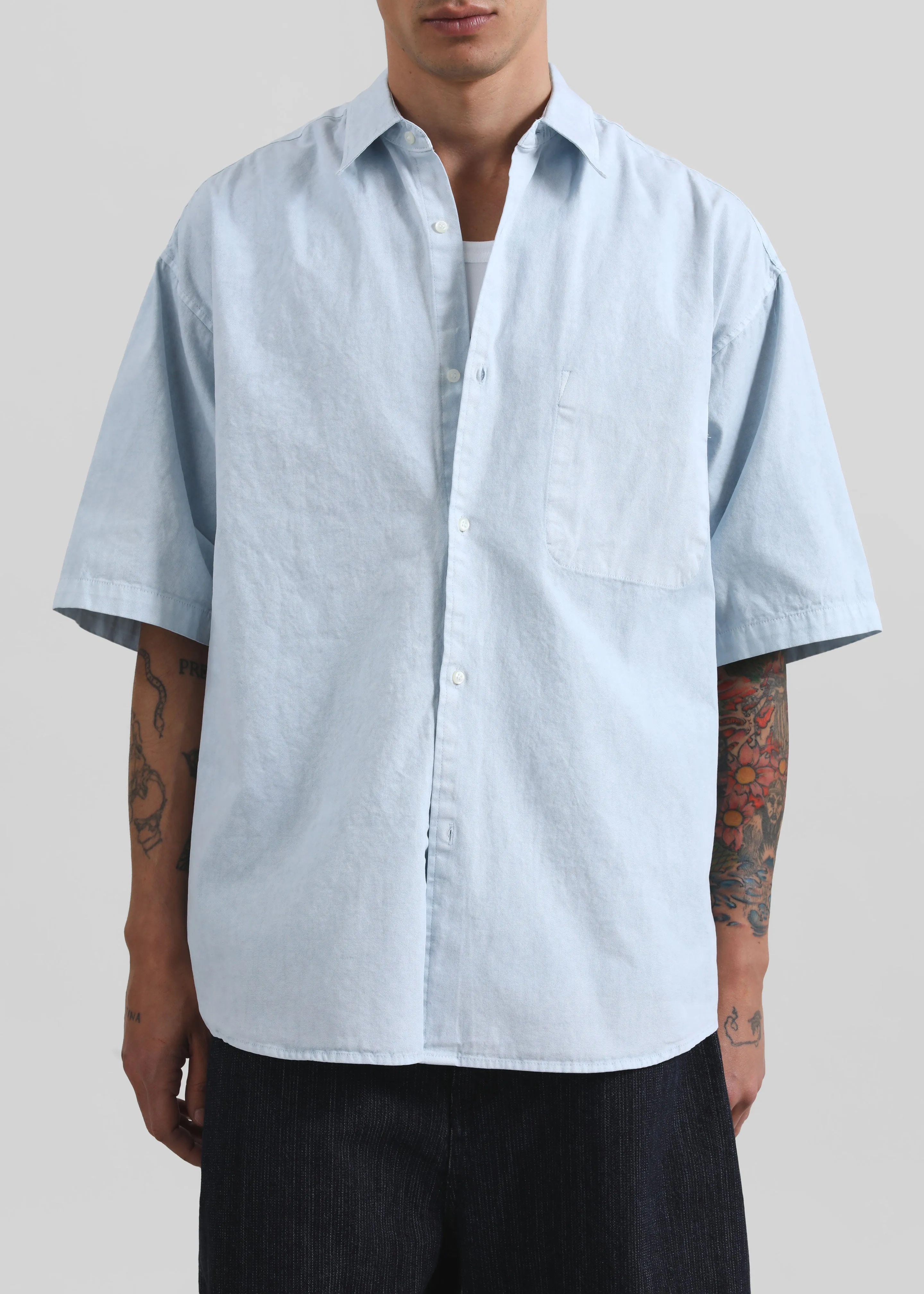 Havre Button Down Shirt - Pale Blue sold by Frankie Shop product image thumbnail 4