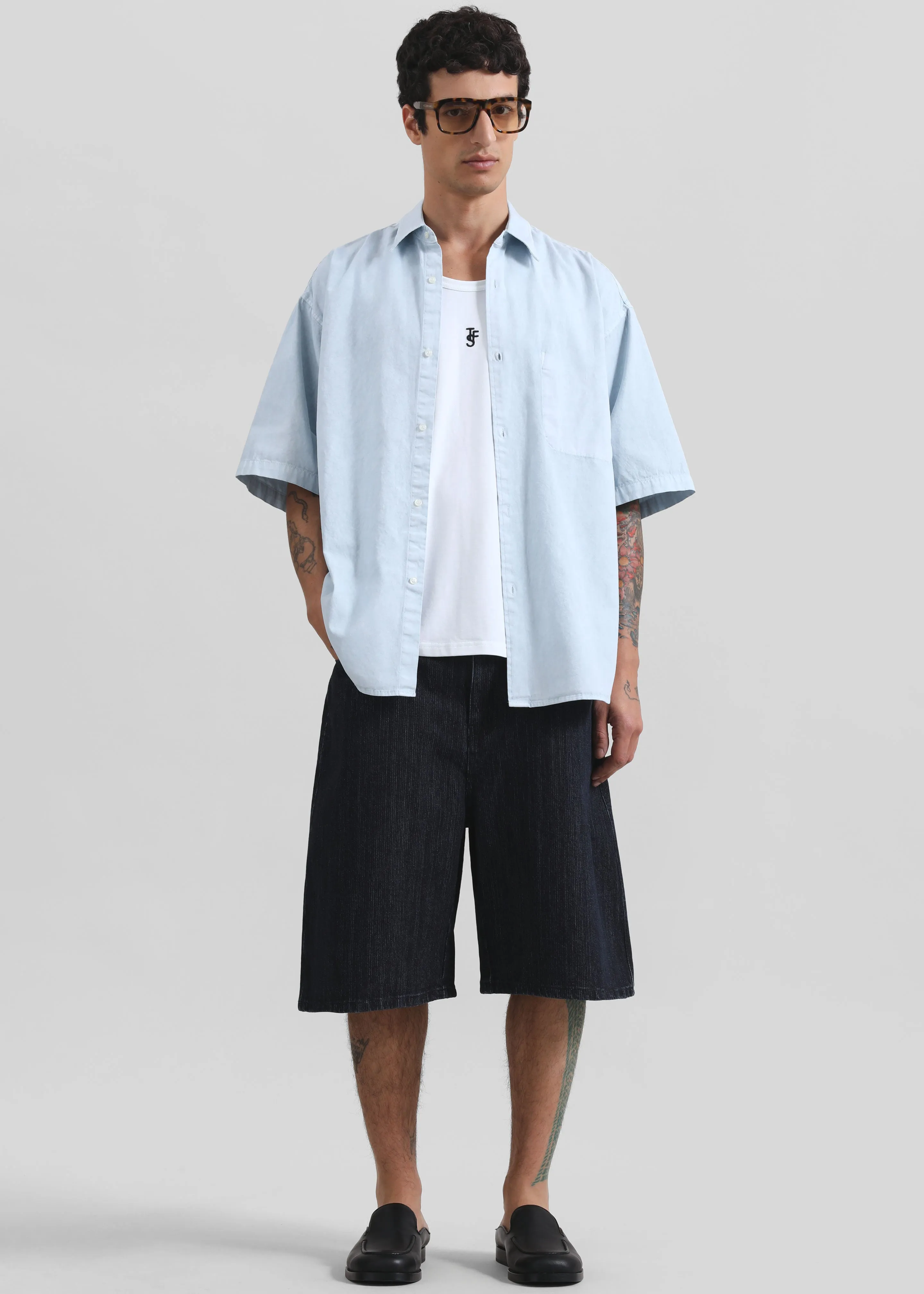 Havre Button Down Shirt - Pale Blue sold by Frankie Shop product image thumbnail 3