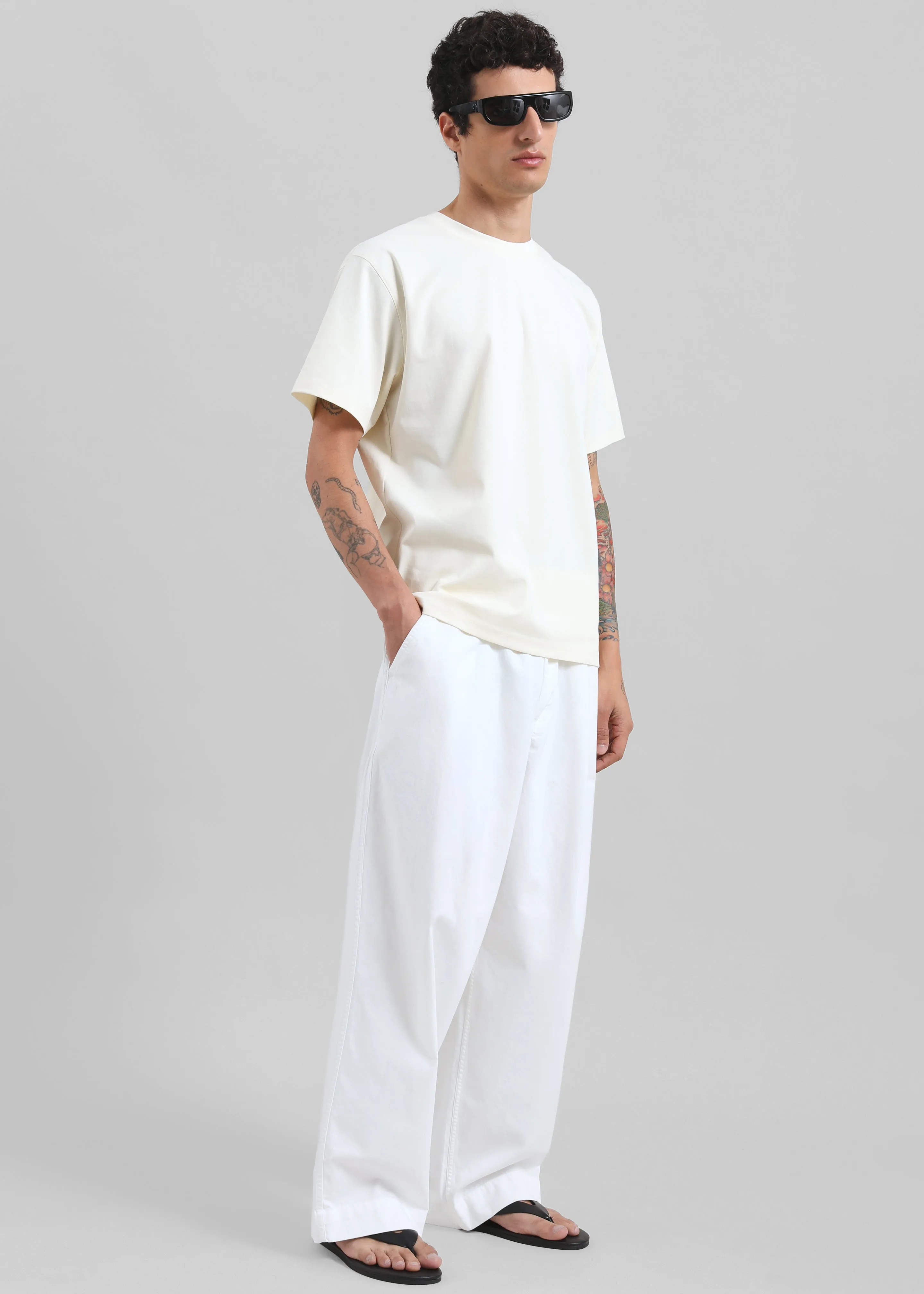 Colebee Soft Jersey T-Shirt - Cream sold by Frankie Shop product image thumbnail 3