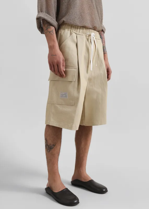 Dunwich Denim Bermuda Shorts - Beige made by Frankie Shop