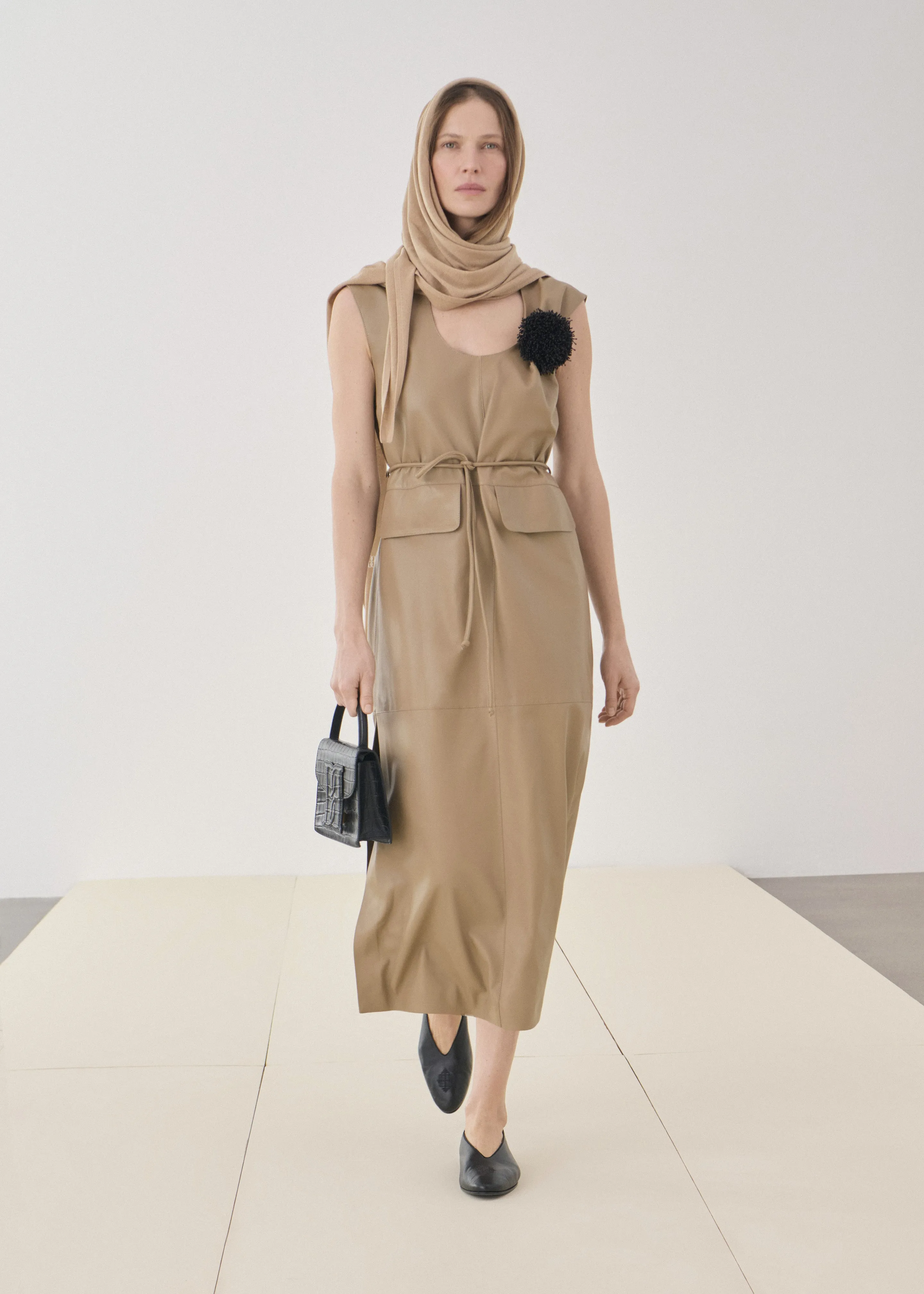 By Malene Birger Dorothea Scarf - Dark Sand sold by Frankie Shop product image thumbnail 3