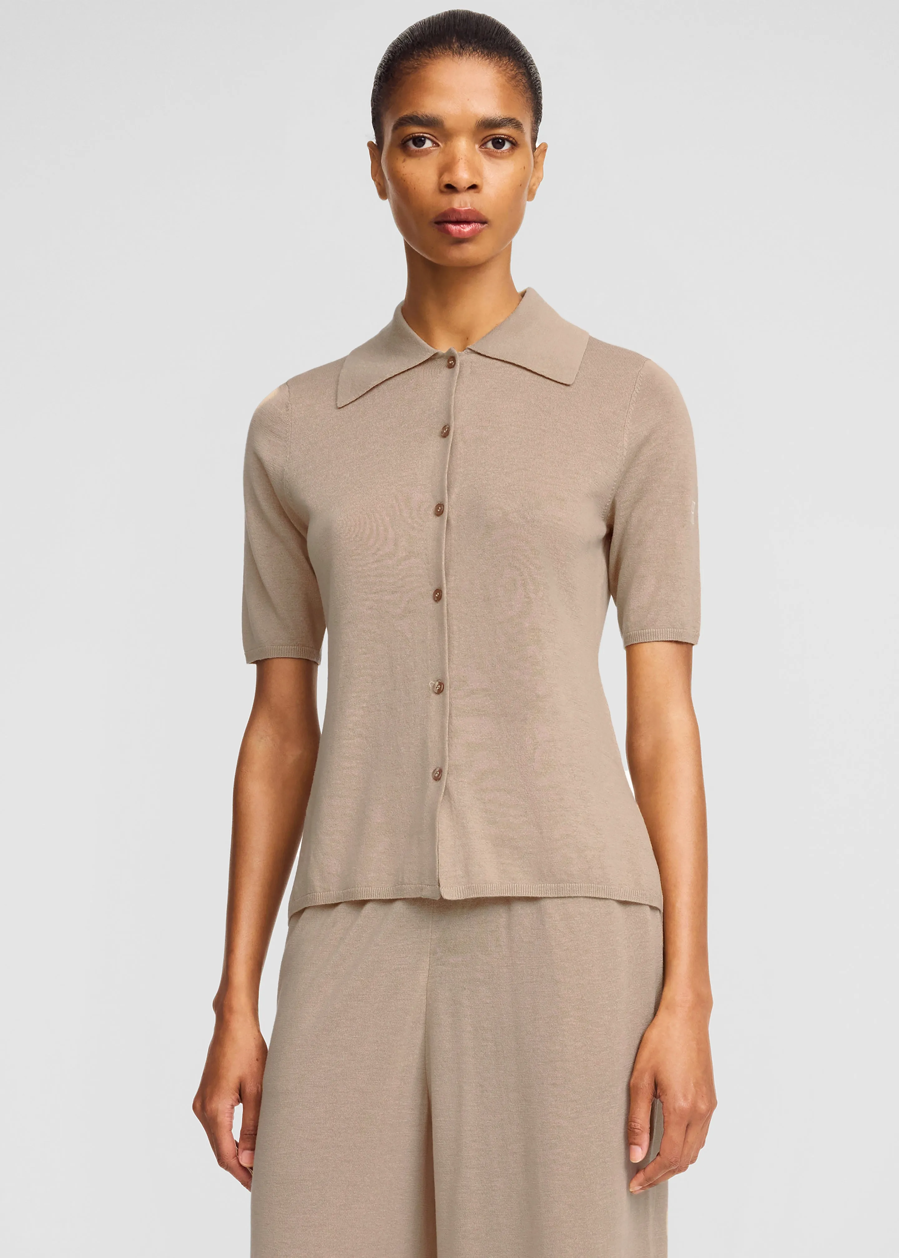 By Malene Birger Dotta Knit Top - Dark Sand sold by Frankie Shop product image thumbnail 3
