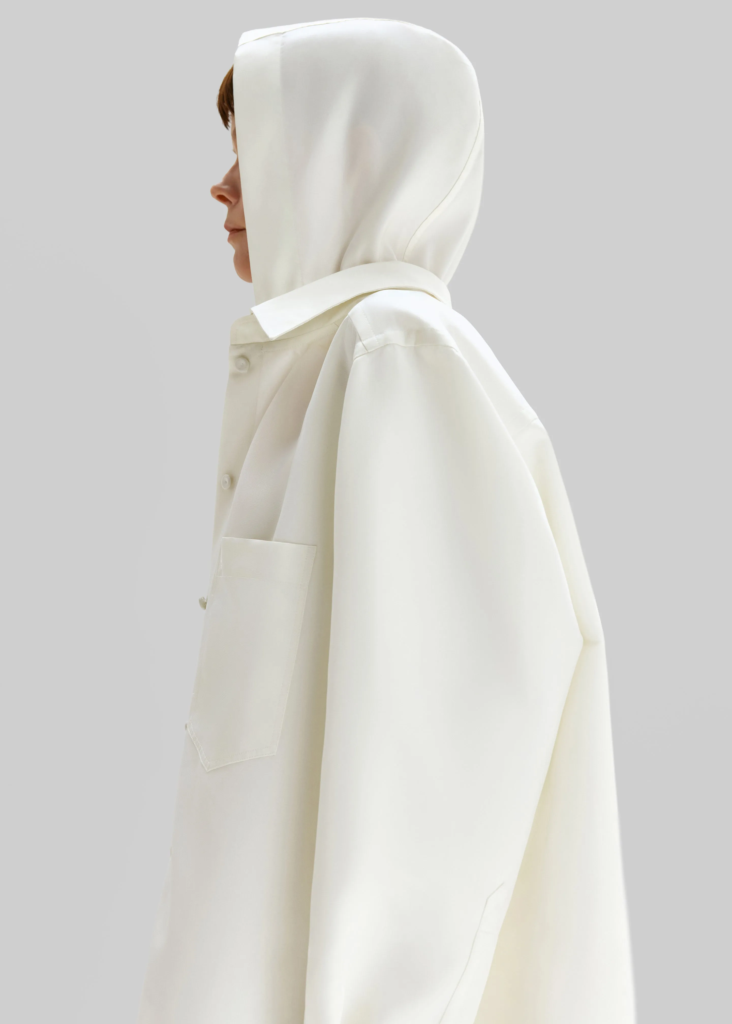 Bevza Shirt Rain Jacket - Dusty Ivory sold by Frankie Shop product image thumbnail 2