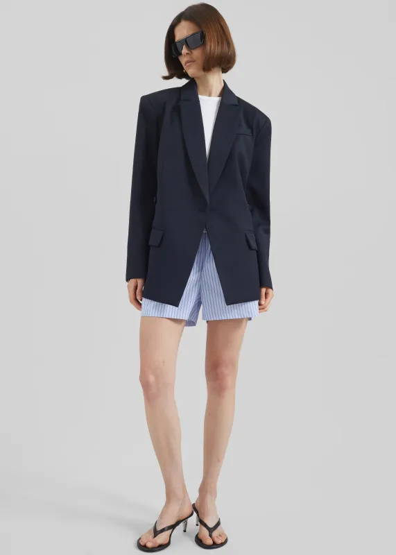 Calvay Crossover Blazer - Dark Navy sold by Frankie Shop