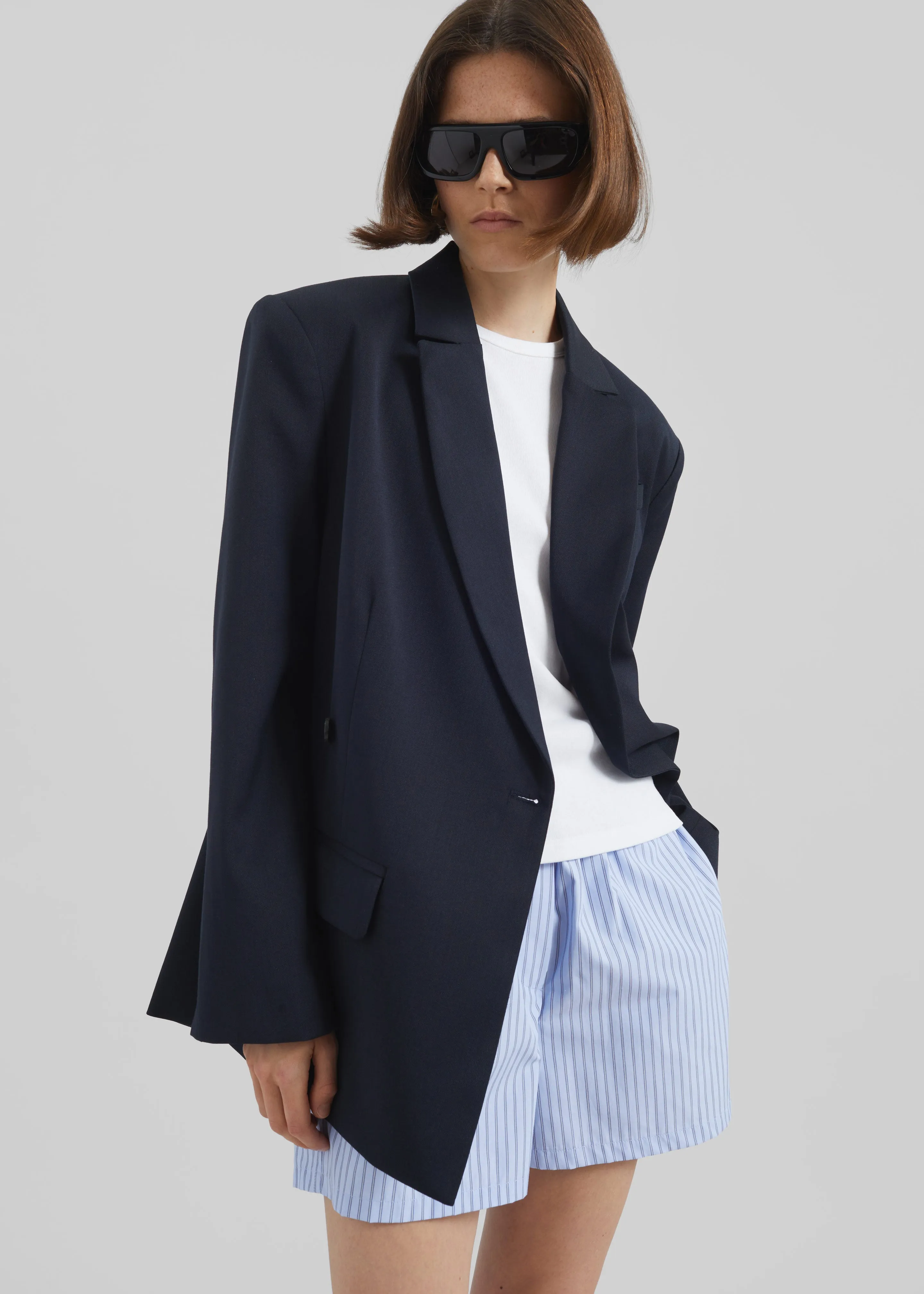 Calvay Crossover Blazer - Dark Navy sold by Frankie Shop product image thumbnail 4