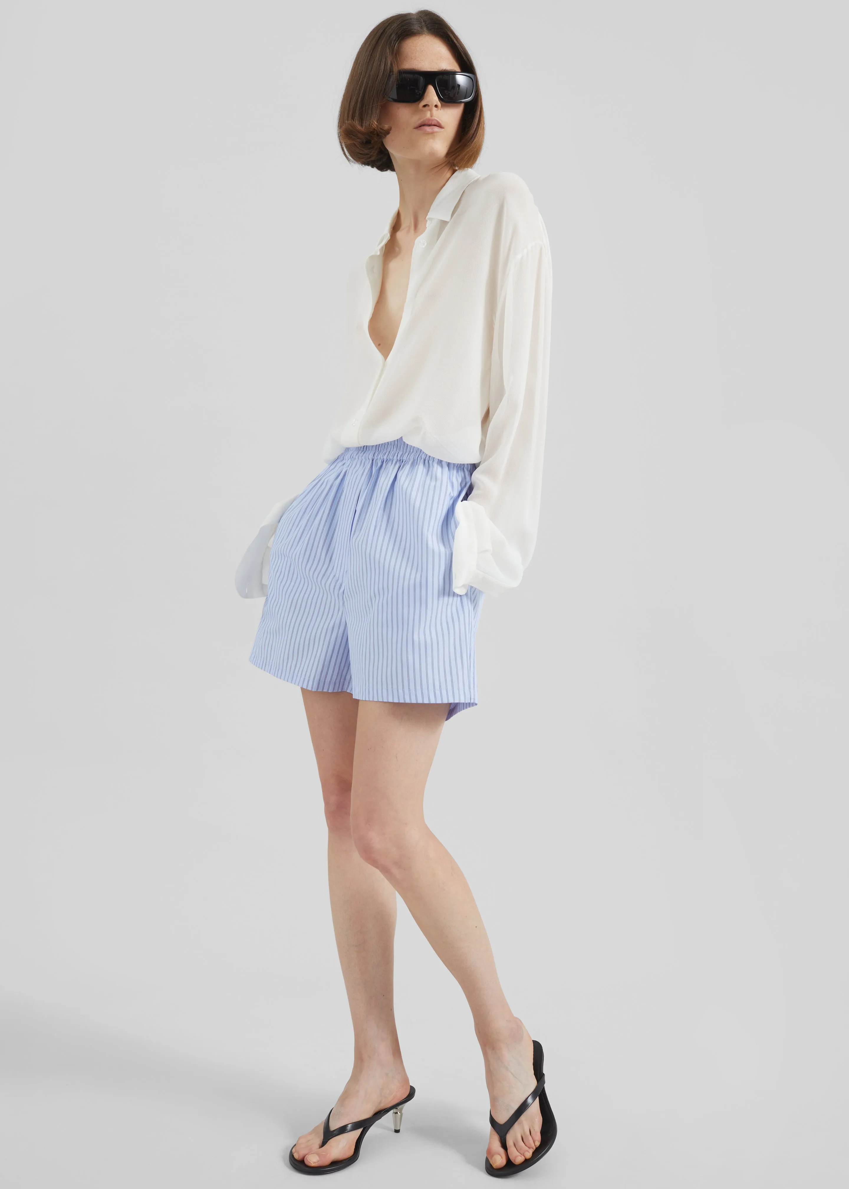 Sorso Boxer Shorts - Blue Stripe sold by Frankie Shop product image thumbnail 3