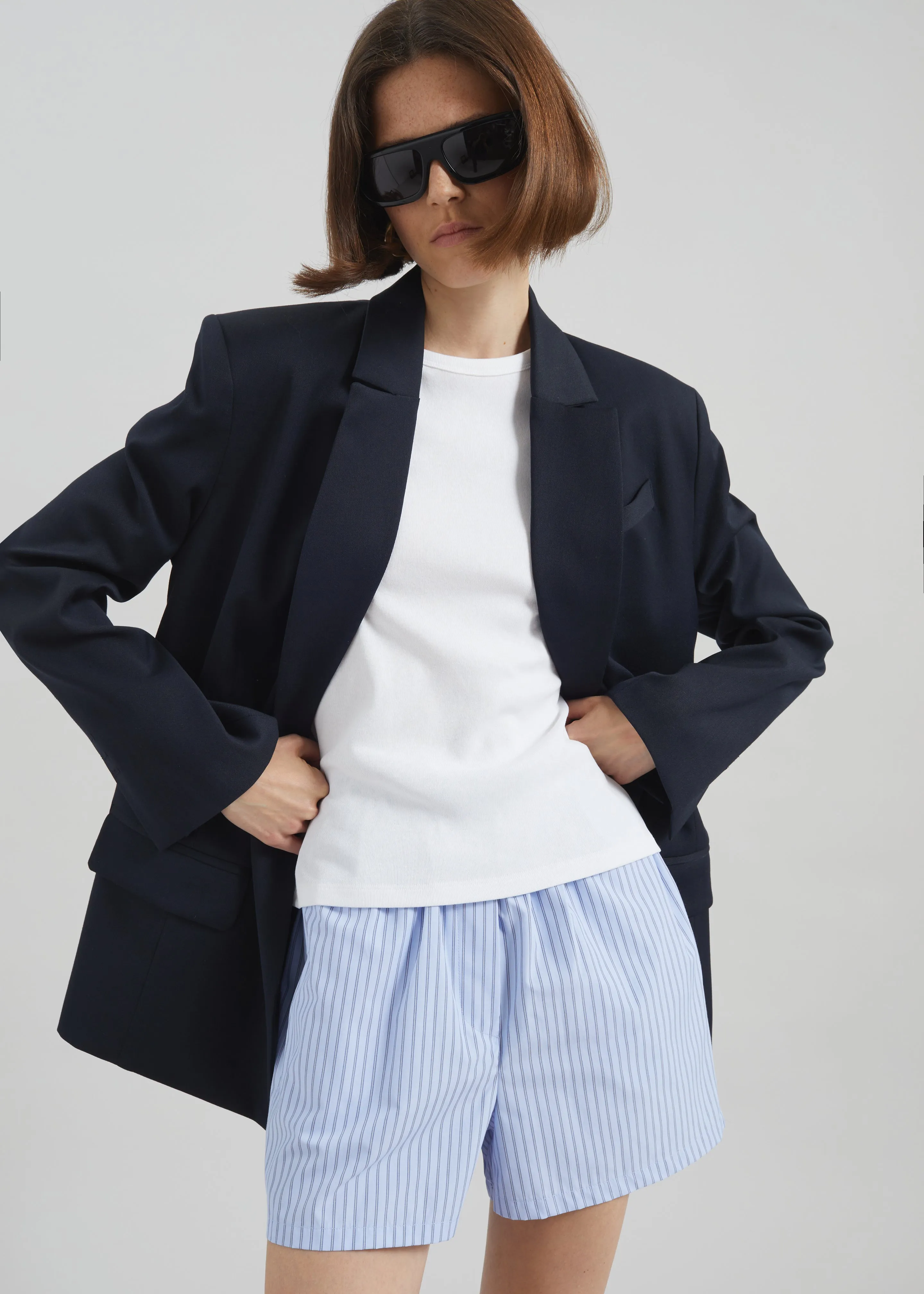 Sorso Boxer Shorts - Blue Stripe sold by Frankie Shop