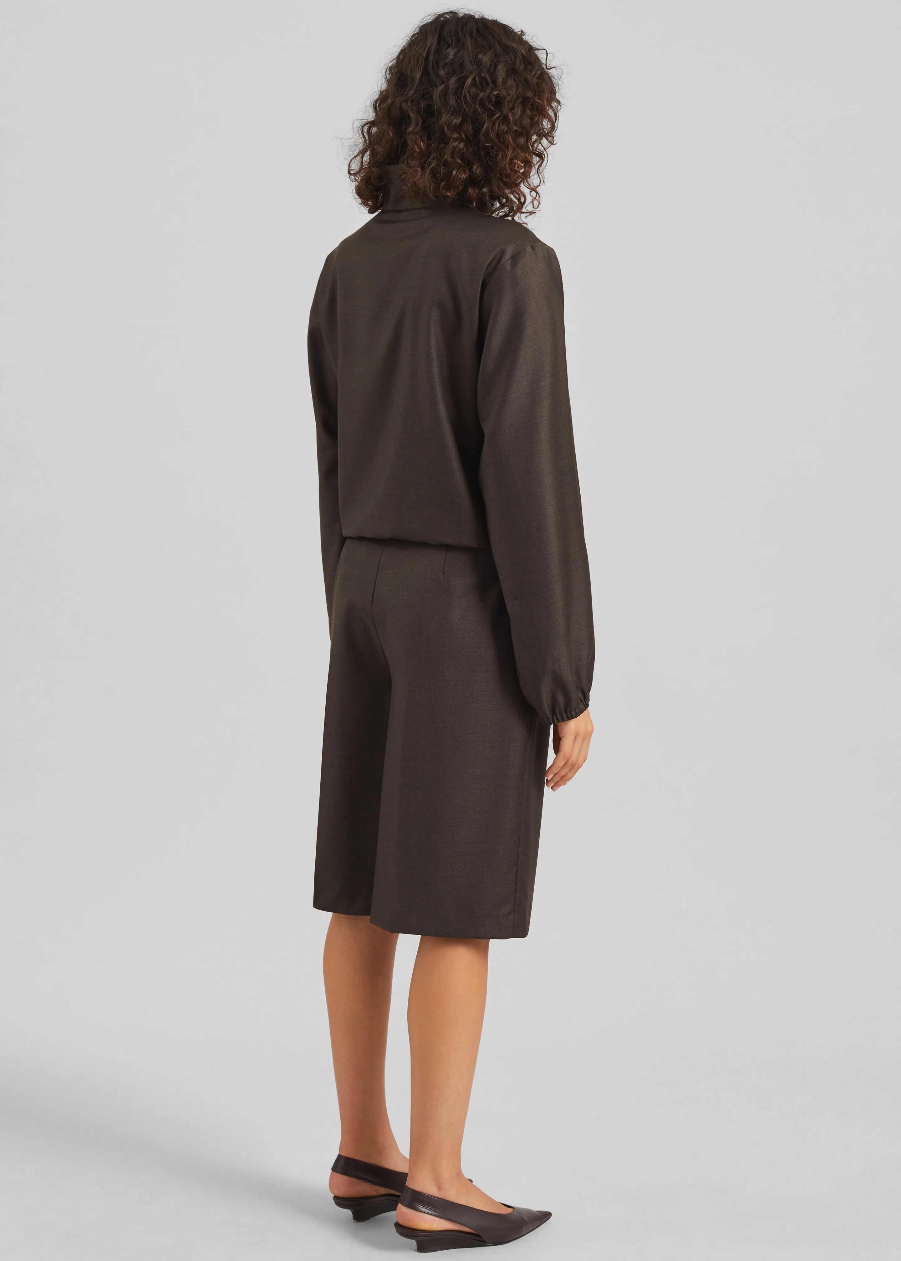 Loulou de Saison Zyla Stand Collar Jacket - Grizzly sold by Frankie Shop product image thumbnail 5