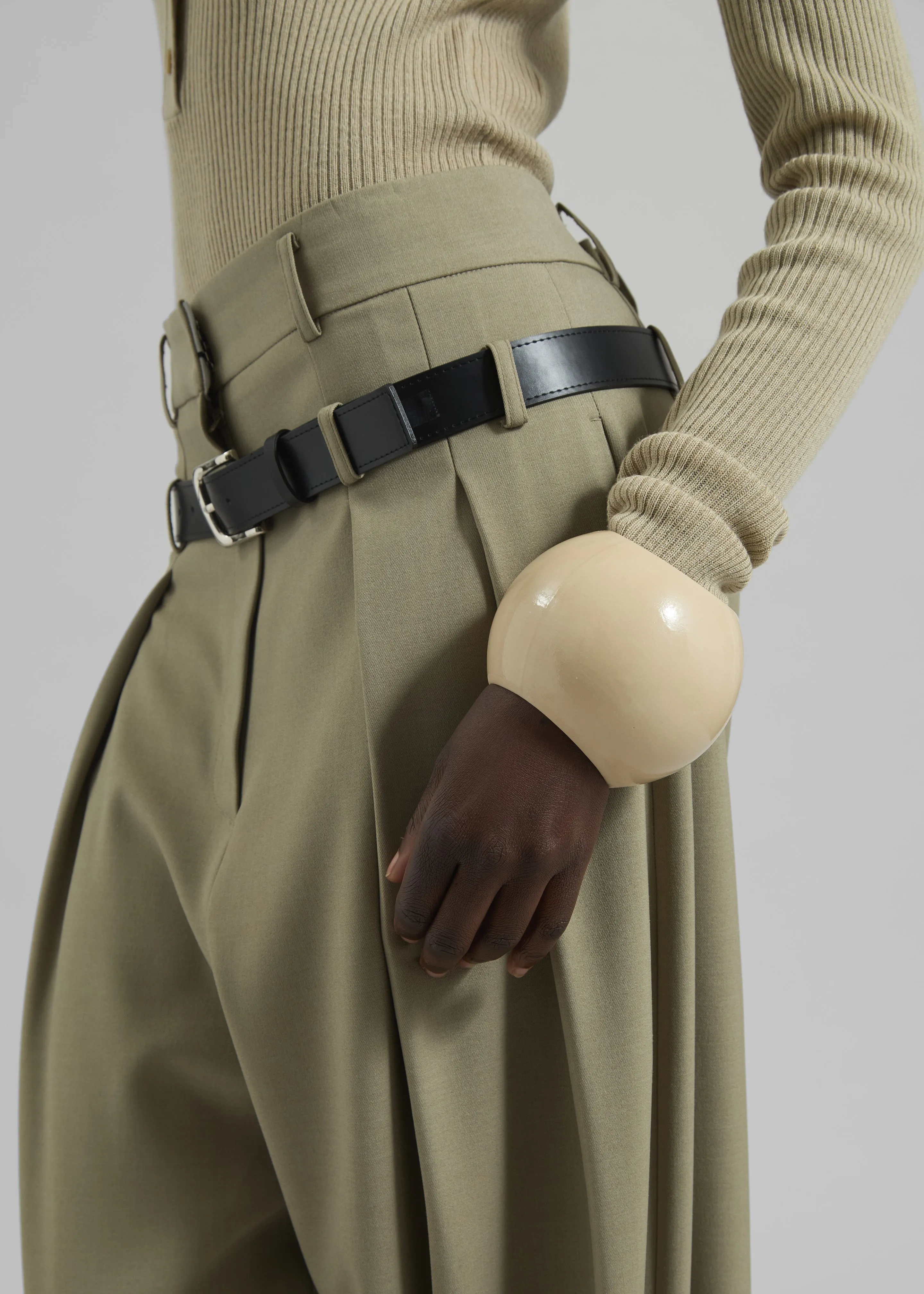 Arc Objects Exclamation Bangle - Khaki sold by Frankie Shop product image thumbnail 2