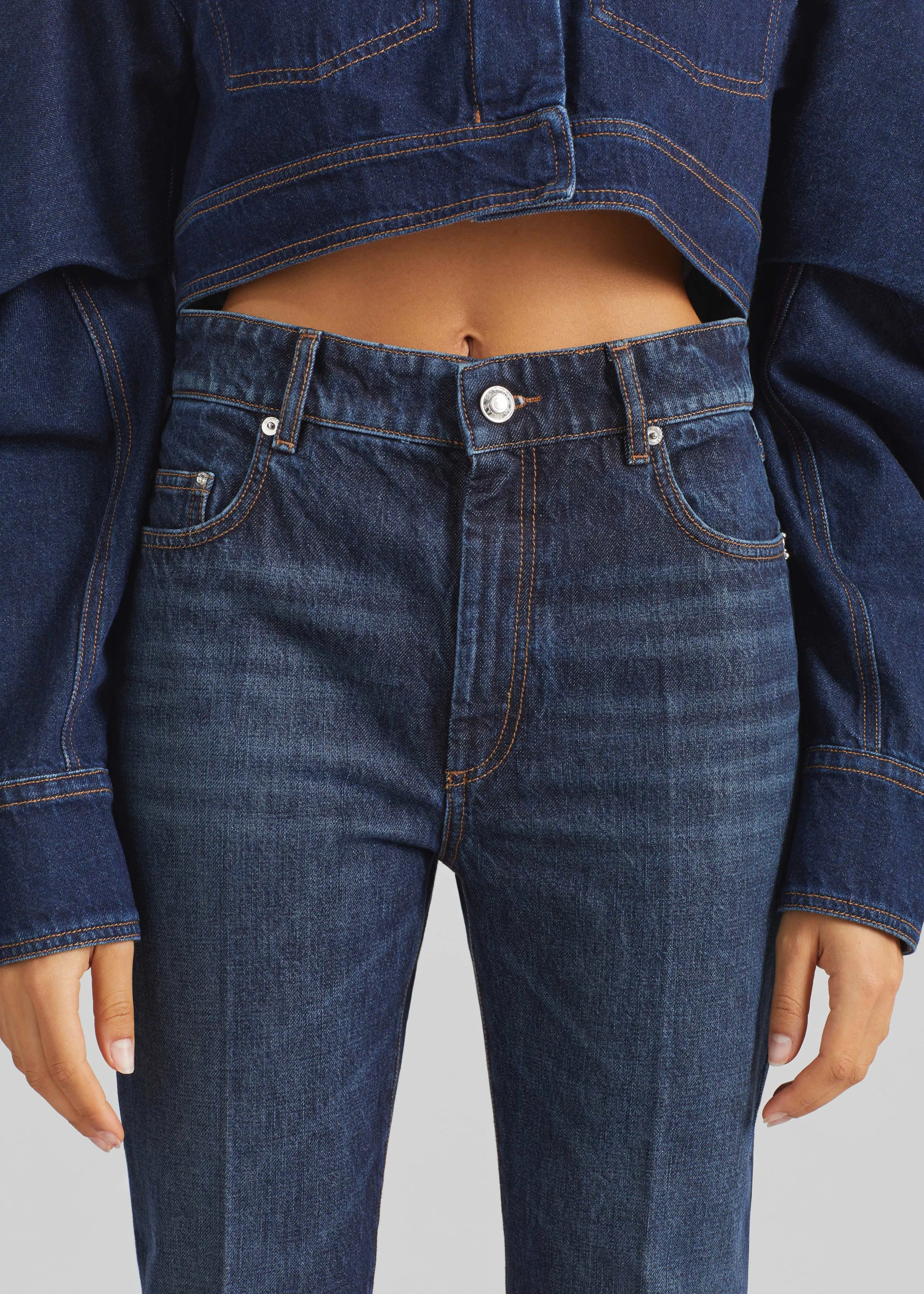 Sportmax Spigola Denim Pants - Midnight Blue sold by Frankie Shop product image thumbnail 3