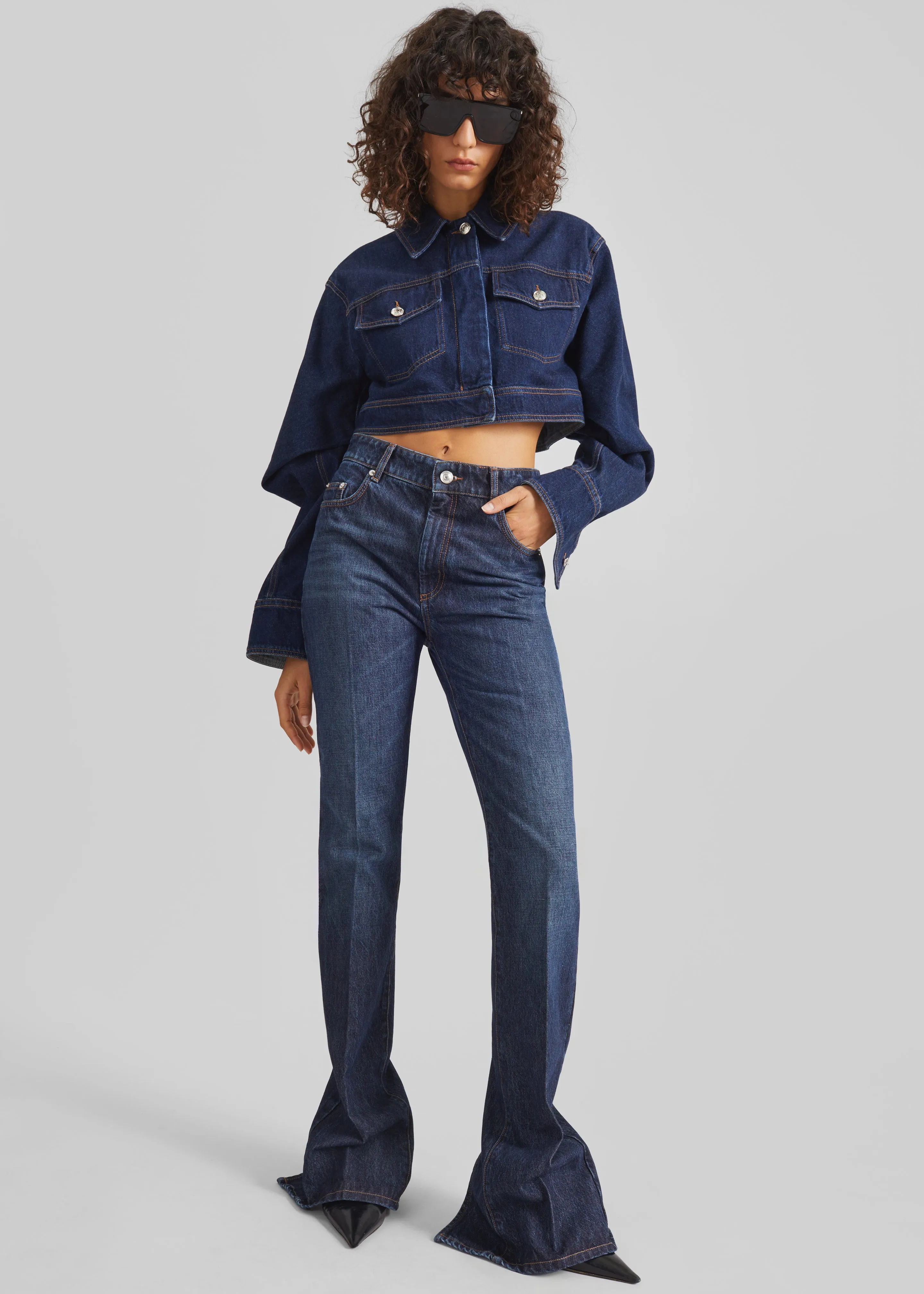 Sportmax Spigola Denim Pants - Midnight Blue sold by Frankie Shop product image thumbnail 4