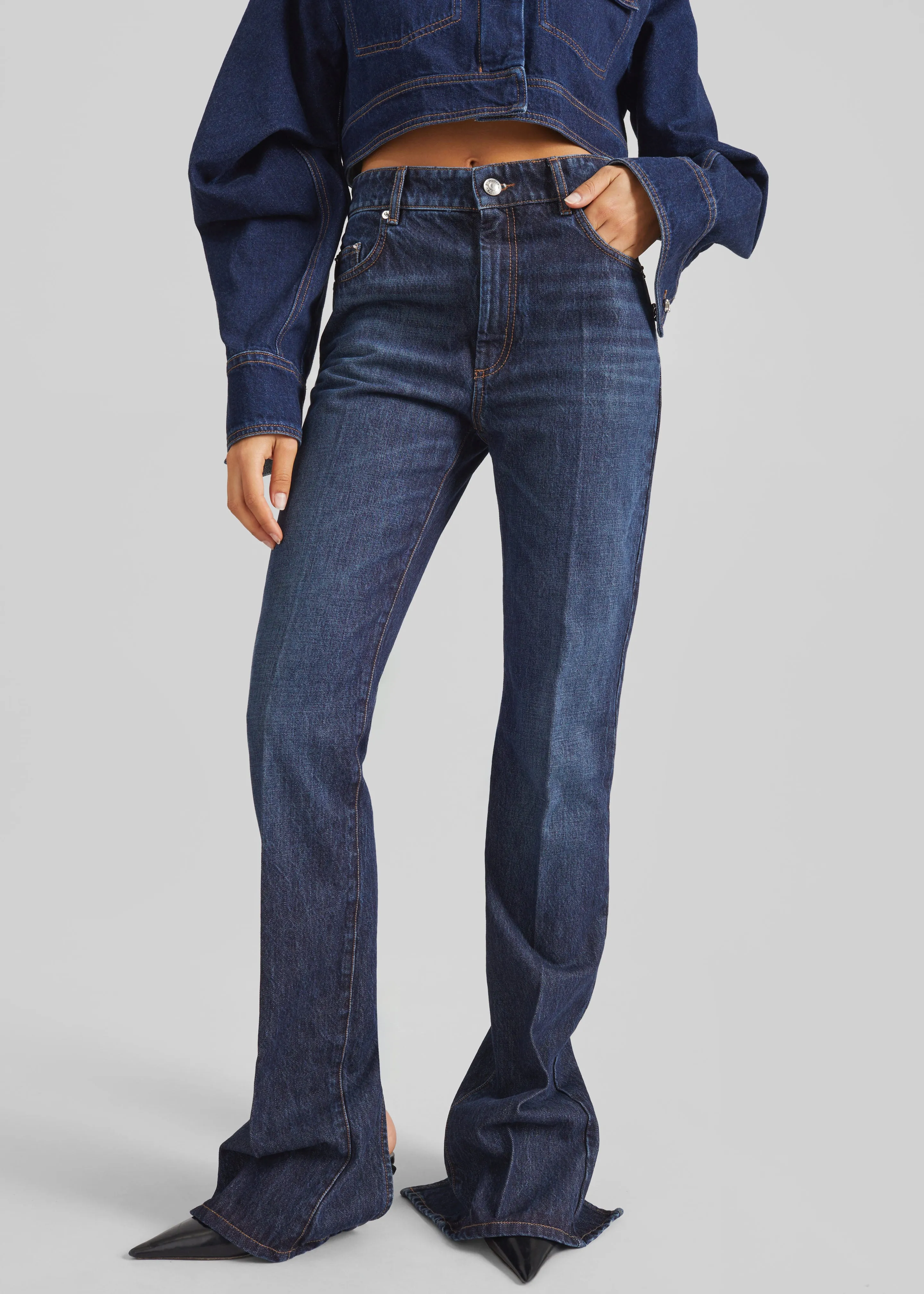 Sportmax Spigola Denim Pants - Midnight Blue sold by Frankie Shop product image thumbnail 2