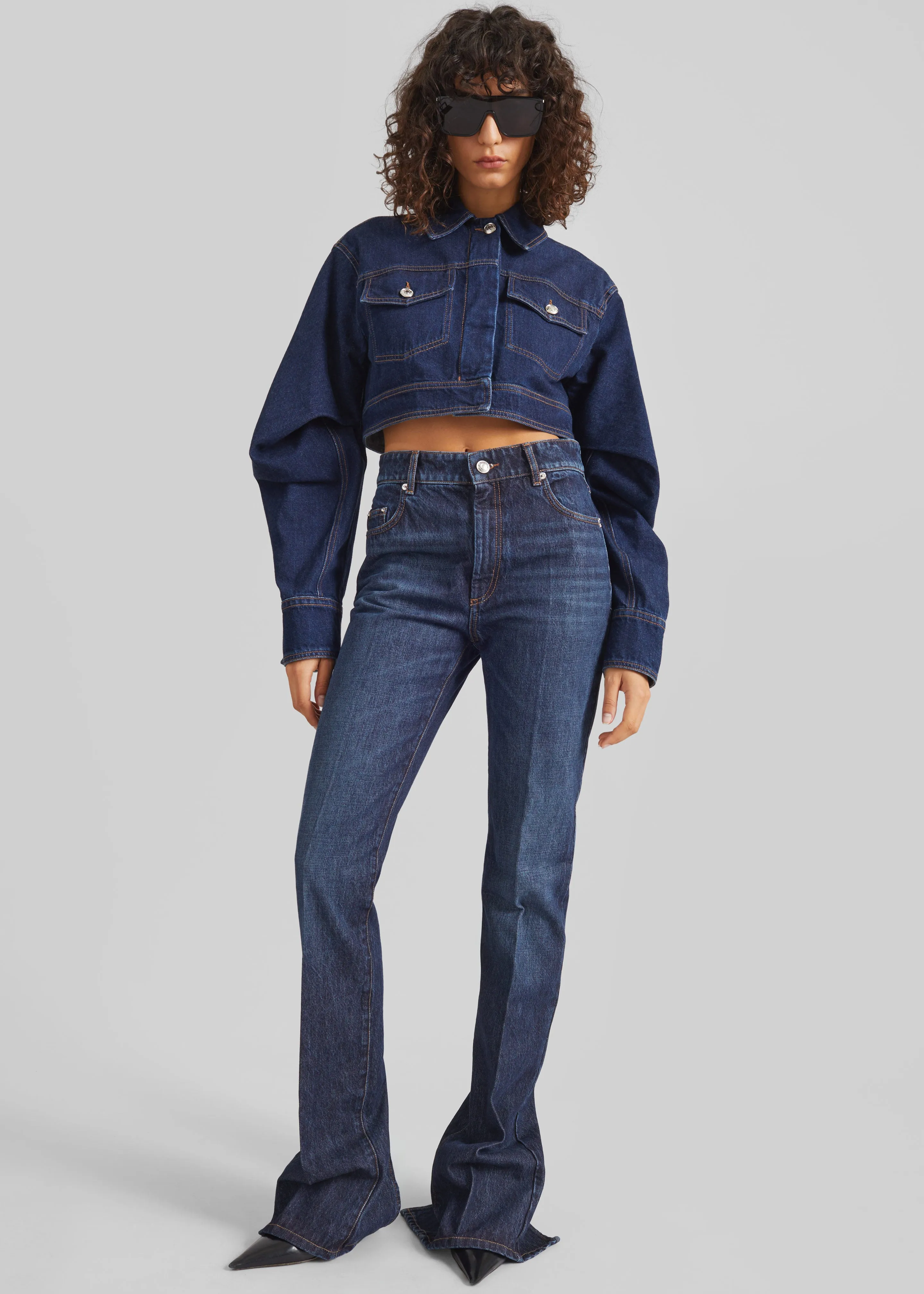 Sportmax Sir Denim Jacket - Midnight Blue sold by Frankie Shop product image thumbnail 3