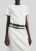 Kaniva Double Belt Loop Midi Dress - Ivory sold by Frankie Shop
