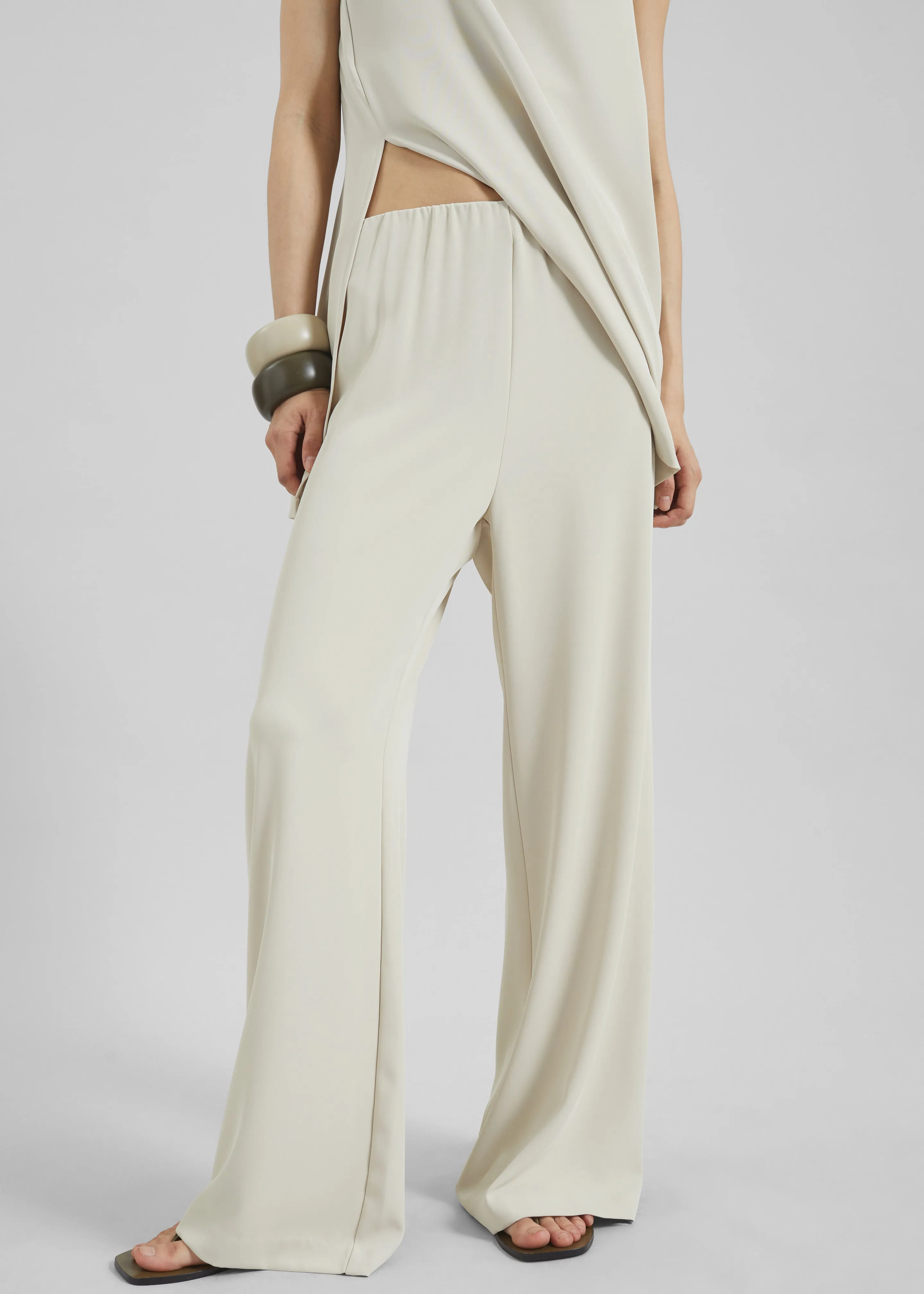 Celano Fluid Wide Pants - Light Beige sold by Frankie Shop product image thumbnail 2