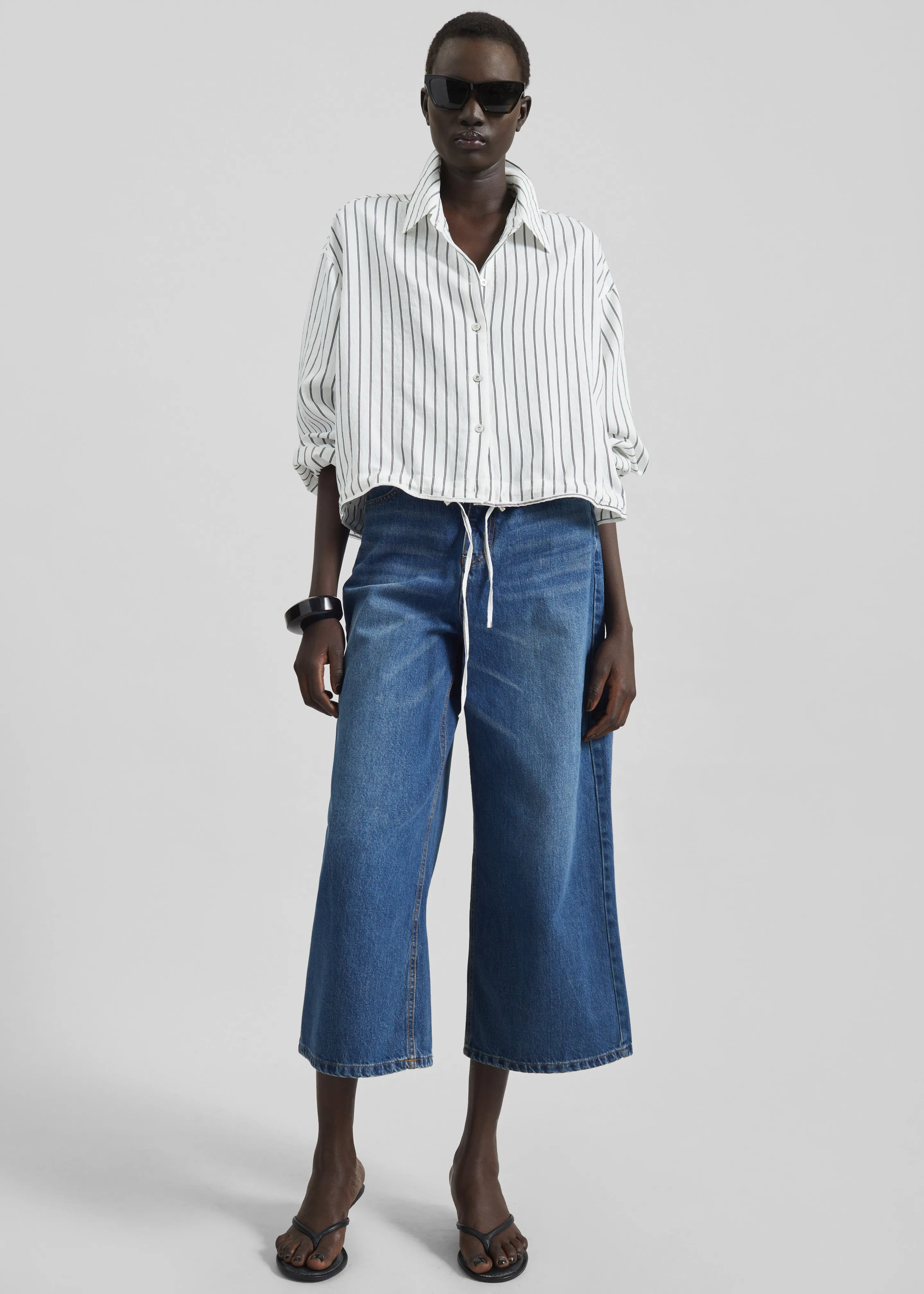 Besdon Denim Culottes - Medium Wash sold by Frankie Shop product image thumbnail 5