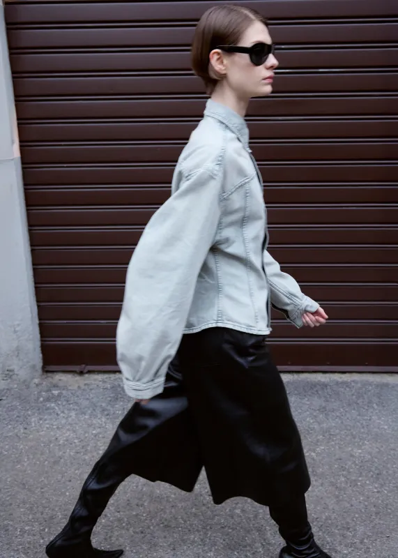 Haikure Belle Leather Shorts - Black sold by Frankie Shop