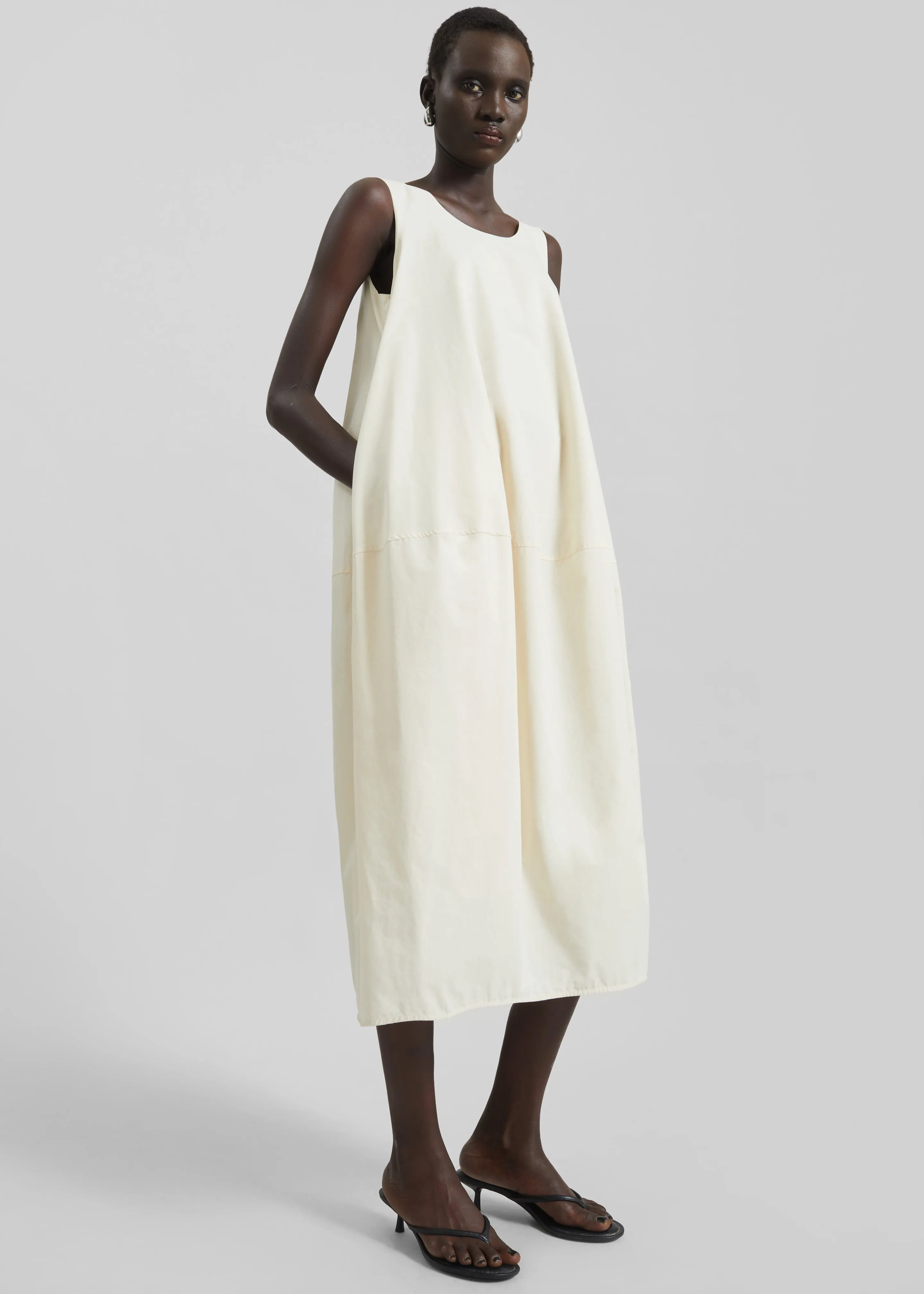 Delane Cocoon Dress - Cream sold by Frankie Shop