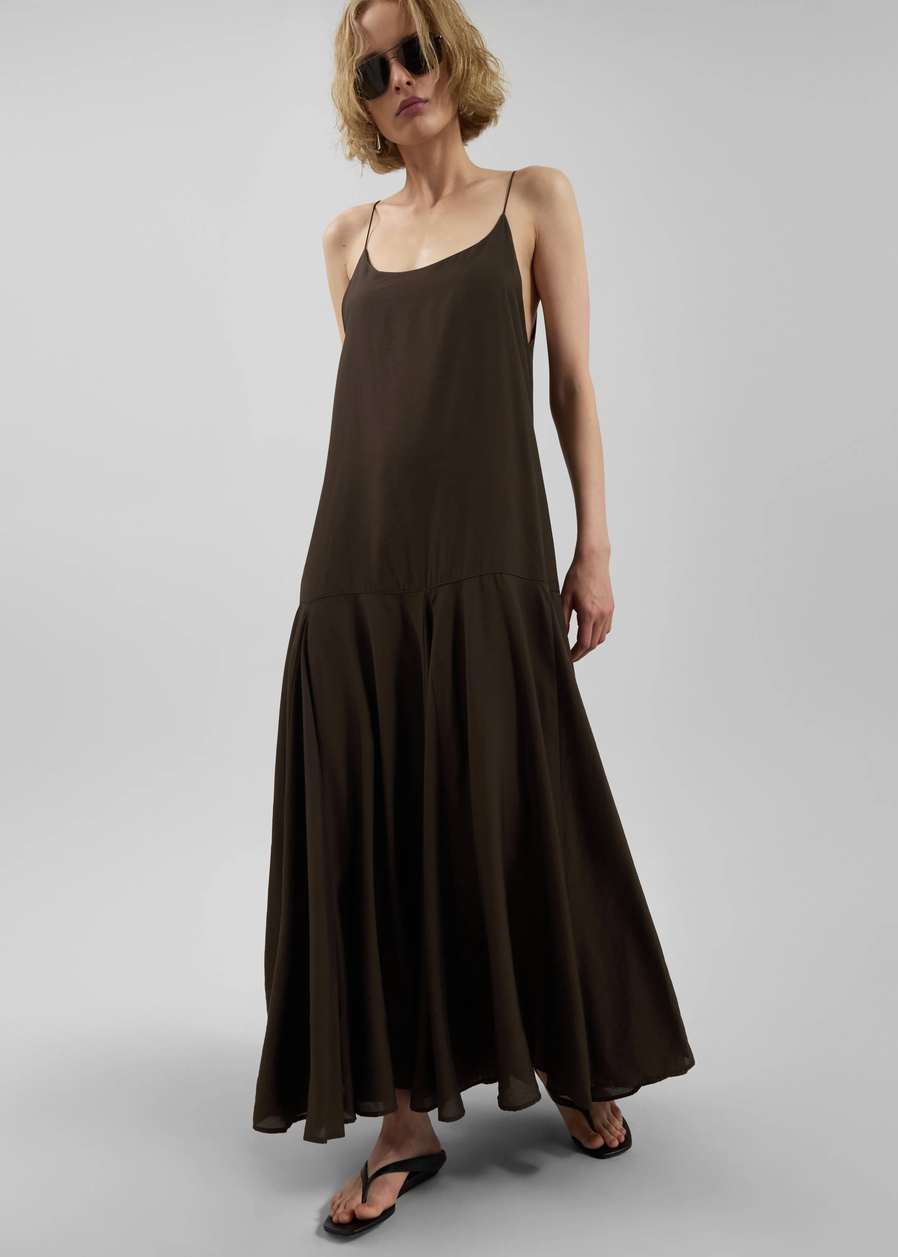 Savenay Drop-Waist Maxi Dress - Brown sold by Frankie Shop product image thumbnail 5