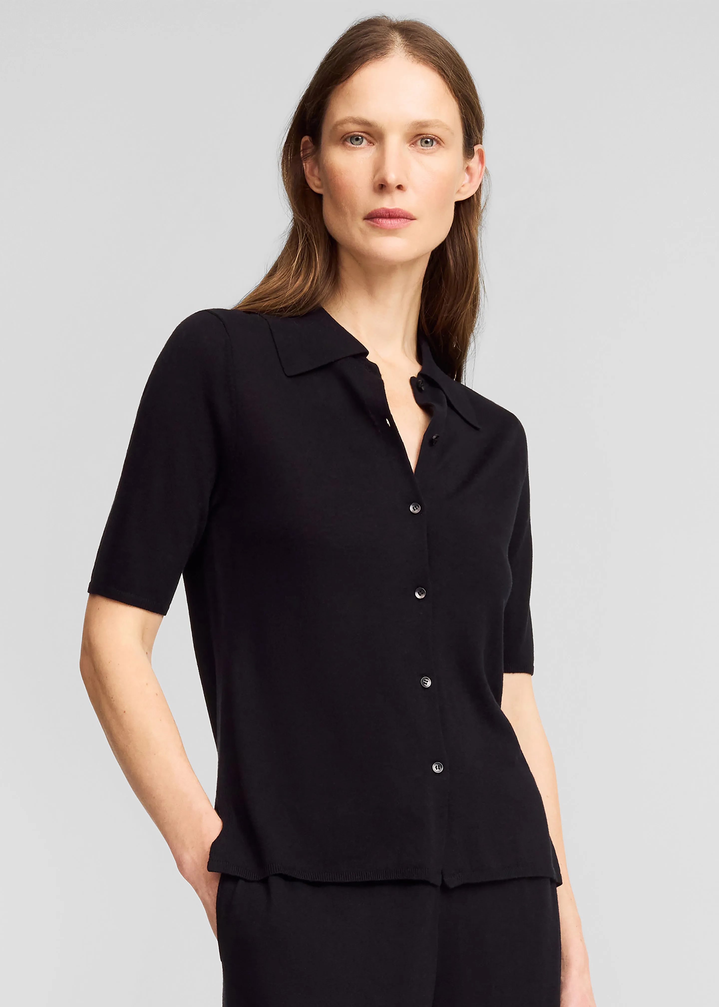 By Malene Birger Dotta Knit Top - Black sold by Frankie Shop product image thumbnail 3