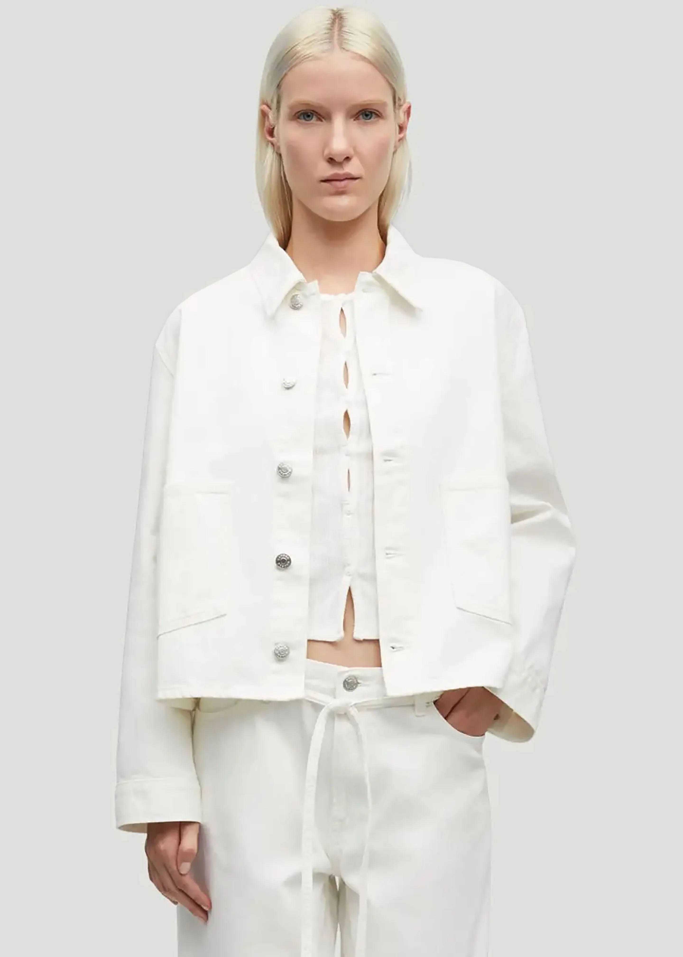 Samsøe Samsøe Sanadina Jacket - White Rock sold by Frankie Shop product image thumbnail 2