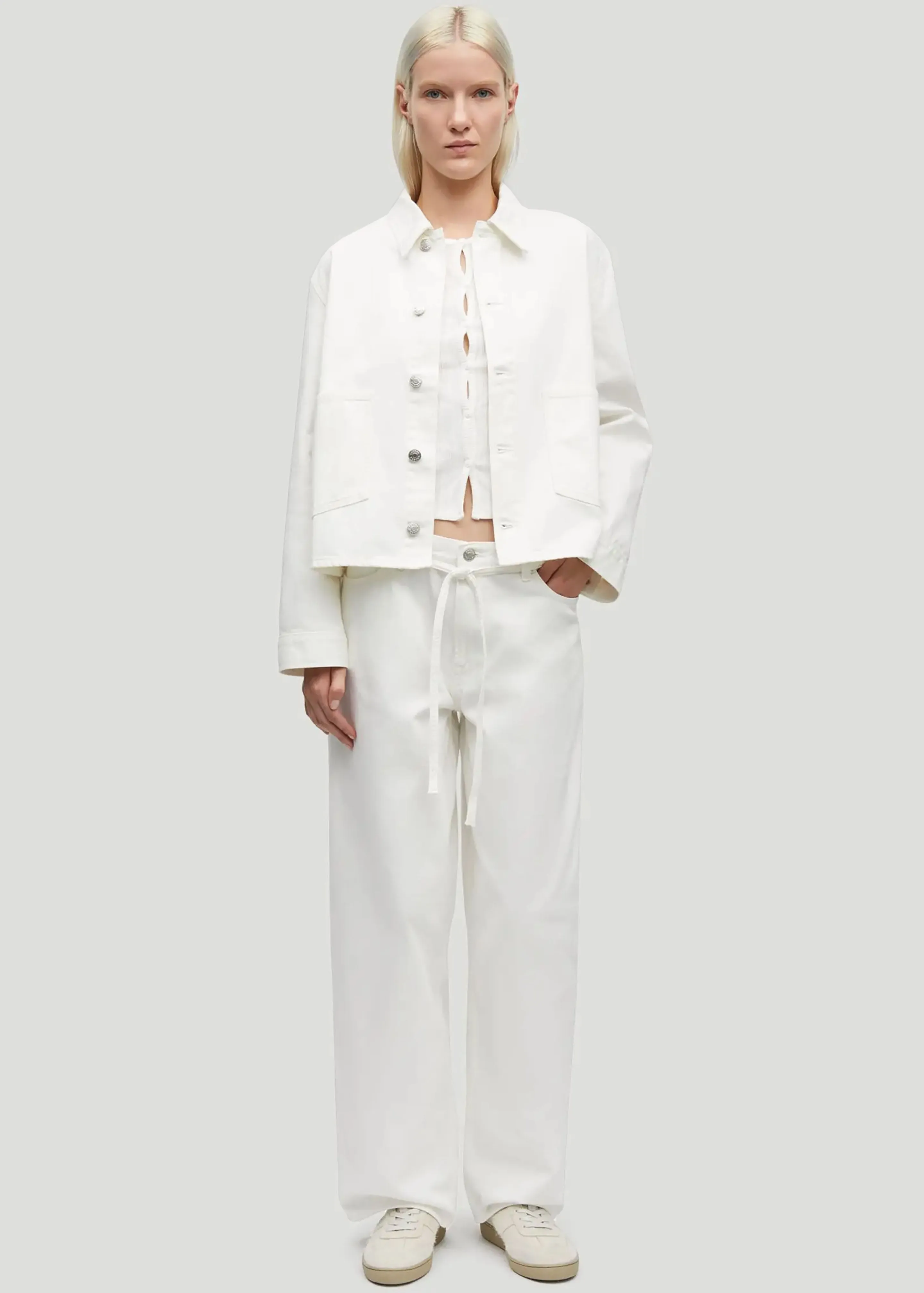 Samsøe Samsøe Sanadina Jacket - White Rock sold by Frankie Shop