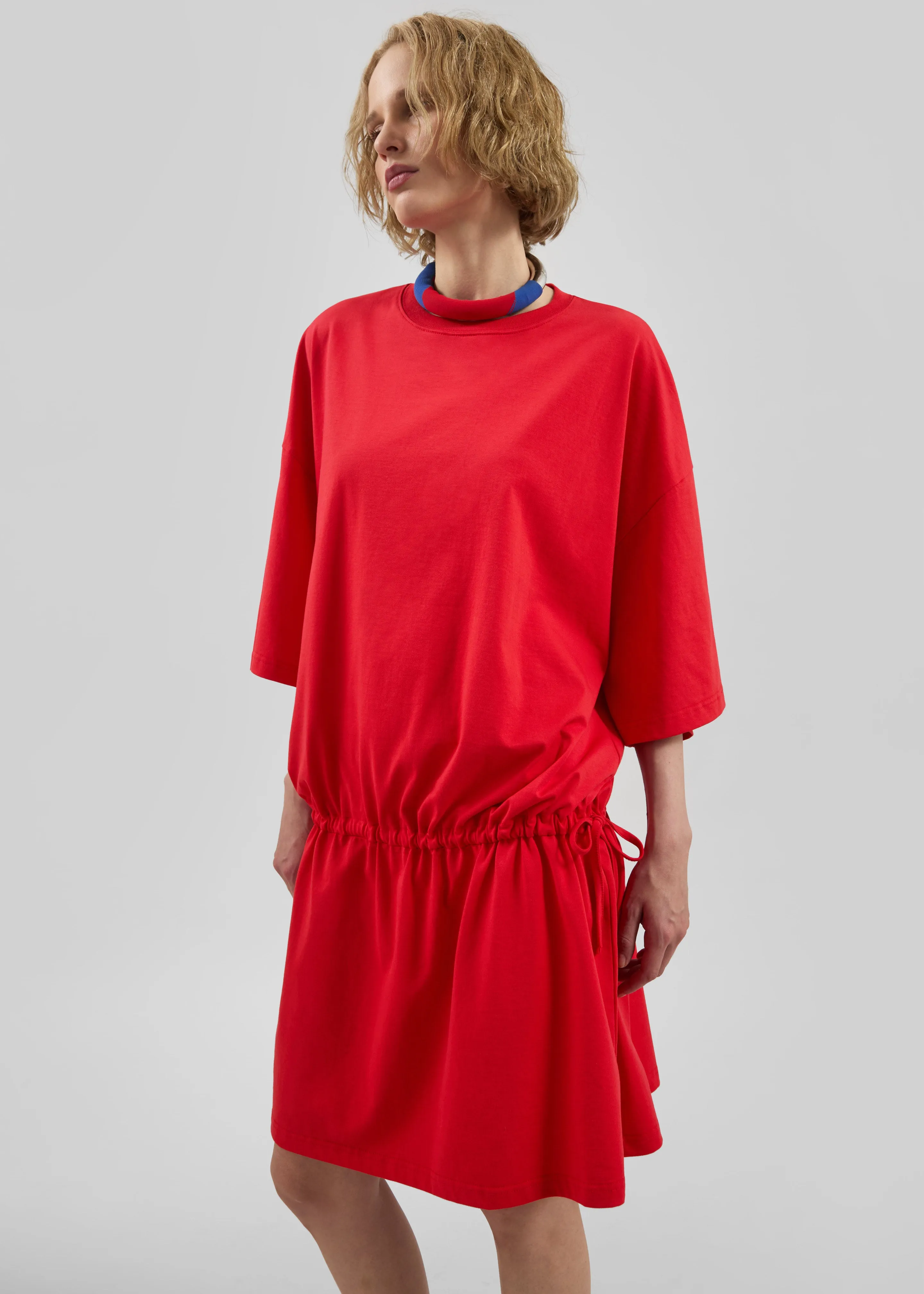 Calitri Drop Waist T-Shirt Dress - Red sold by Frankie Shop product image thumbnail 5