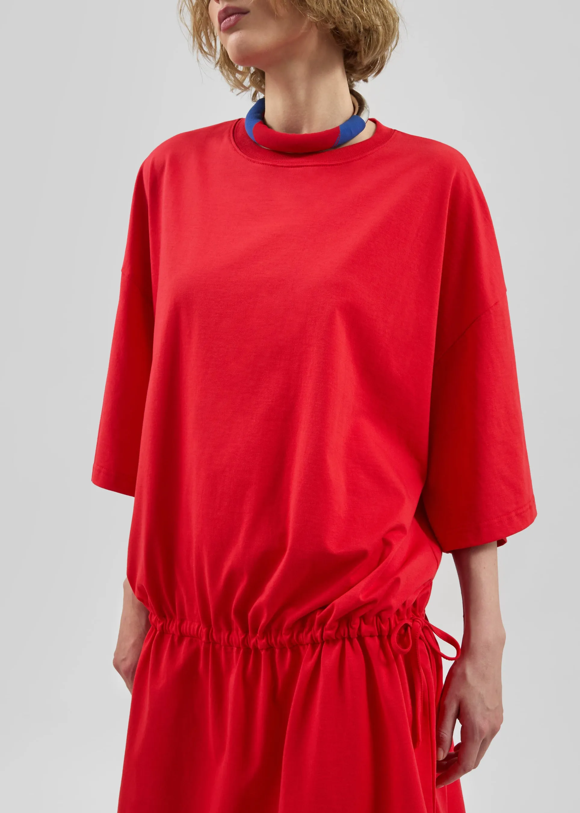 Calitri Drop Waist T-Shirt Dress - Red sold by Frankie Shop product image thumbnail 4