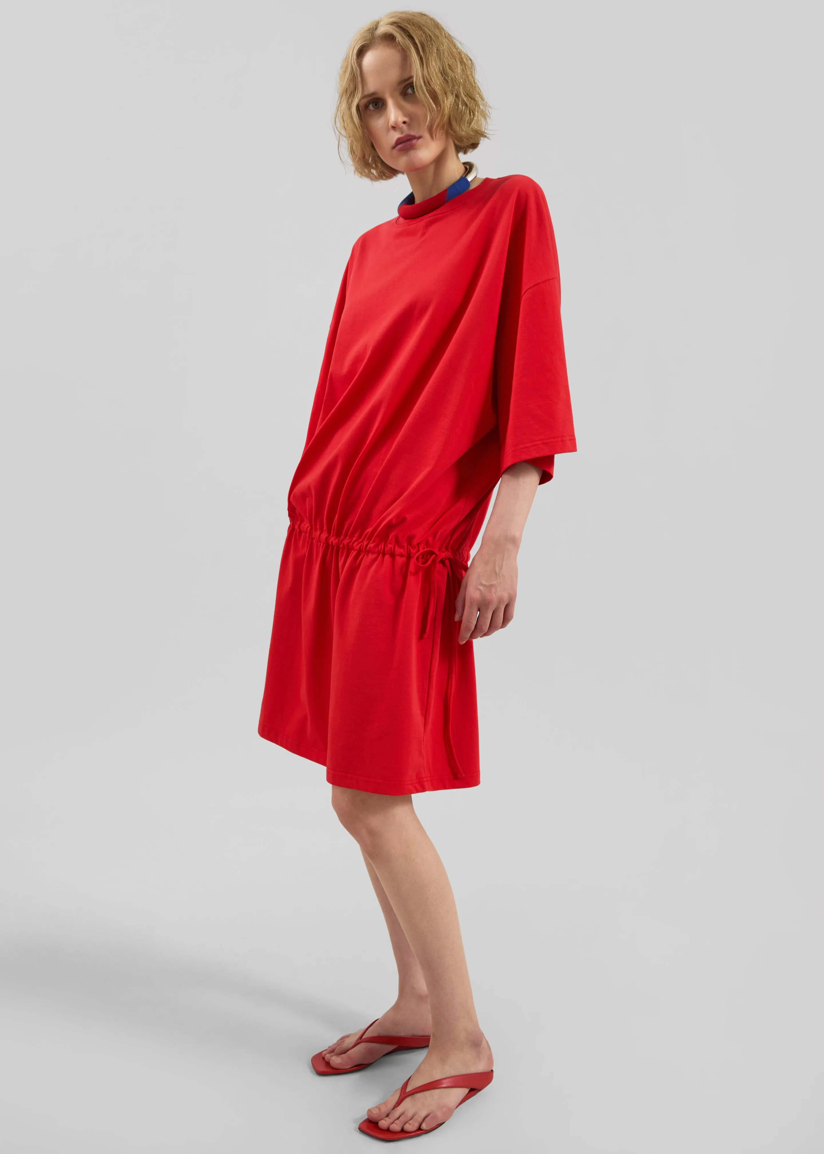 Calitri Drop Waist T-Shirt Dress - Red sold by Frankie Shop product image thumbnail 3