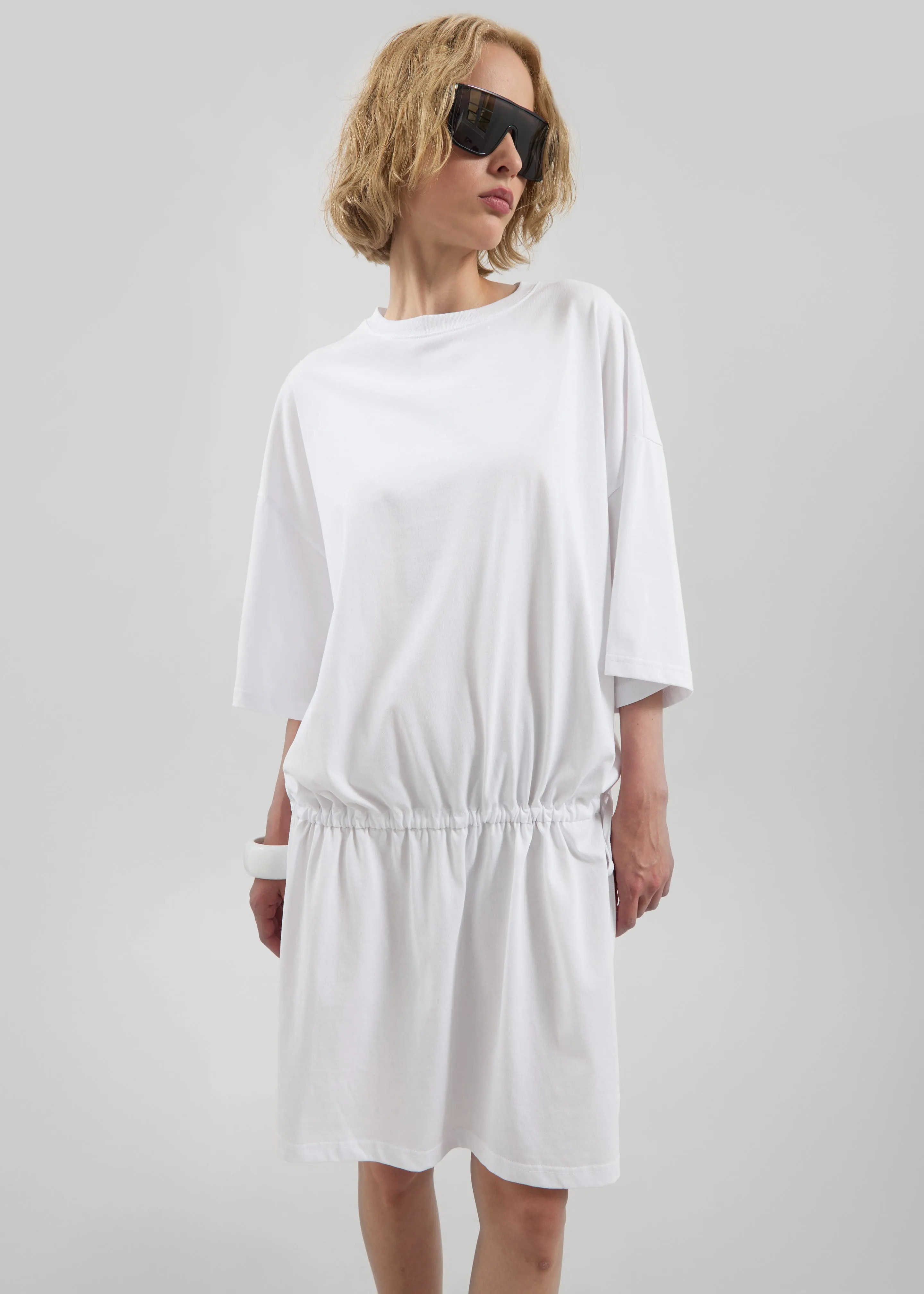 Calitri Drop Waist T-Shirt Dress - White sold by Frankie Shop product image thumbnail 3