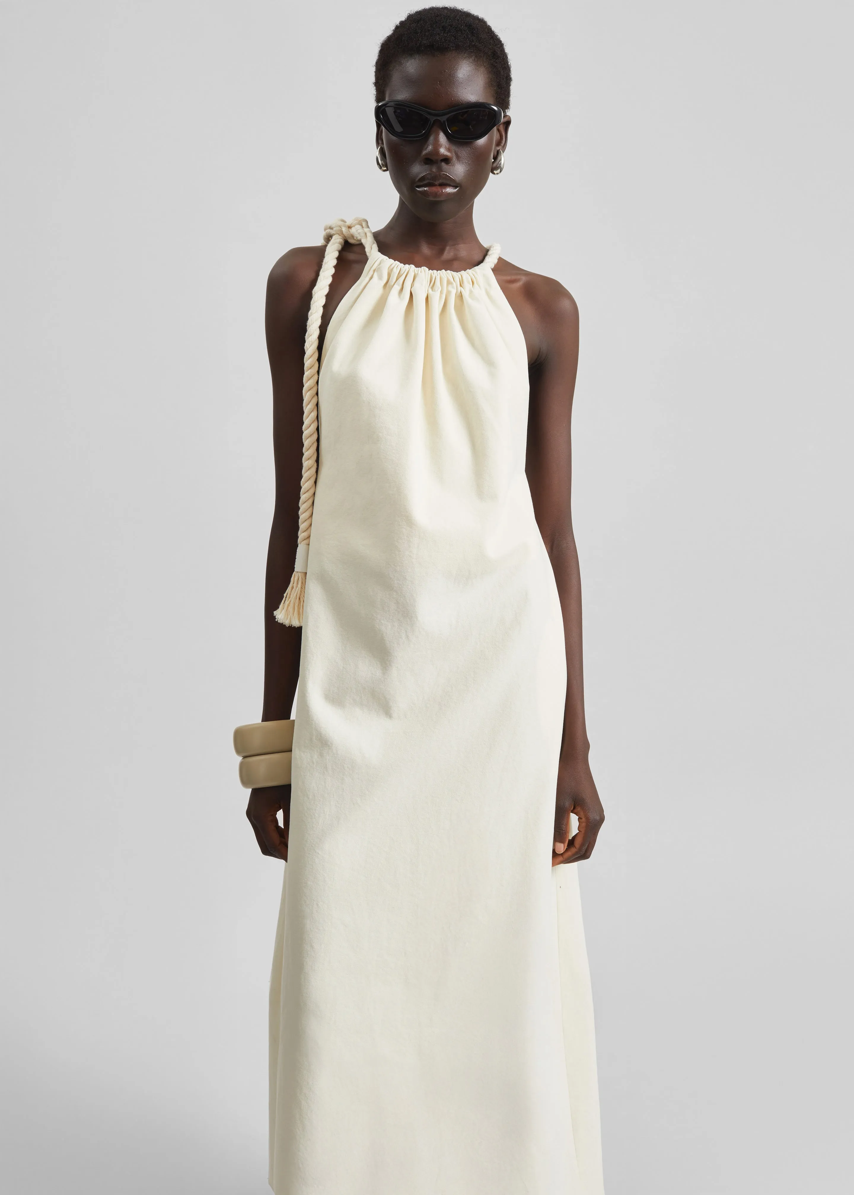 Sarnico Rope-Tie Halter Dress - Cream sold by Frankie Shop product image thumbnail 2