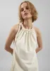 Sarnico Rope-Tie Halter Dress - Cream sold by Frankie Shop