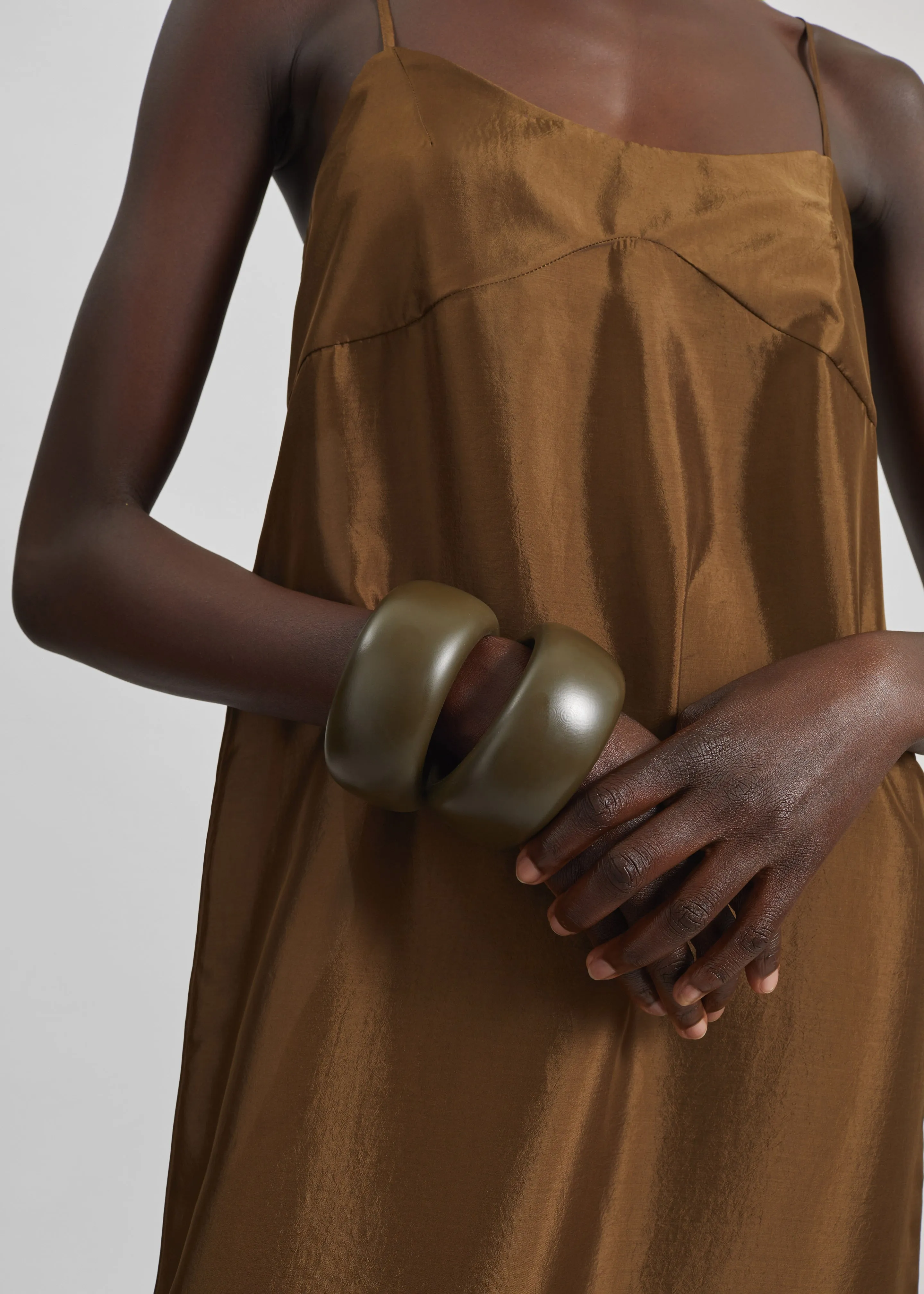 Dylana Sleeveless Maxi Dress - Bronze sold by Frankie Shop product image thumbnail 3