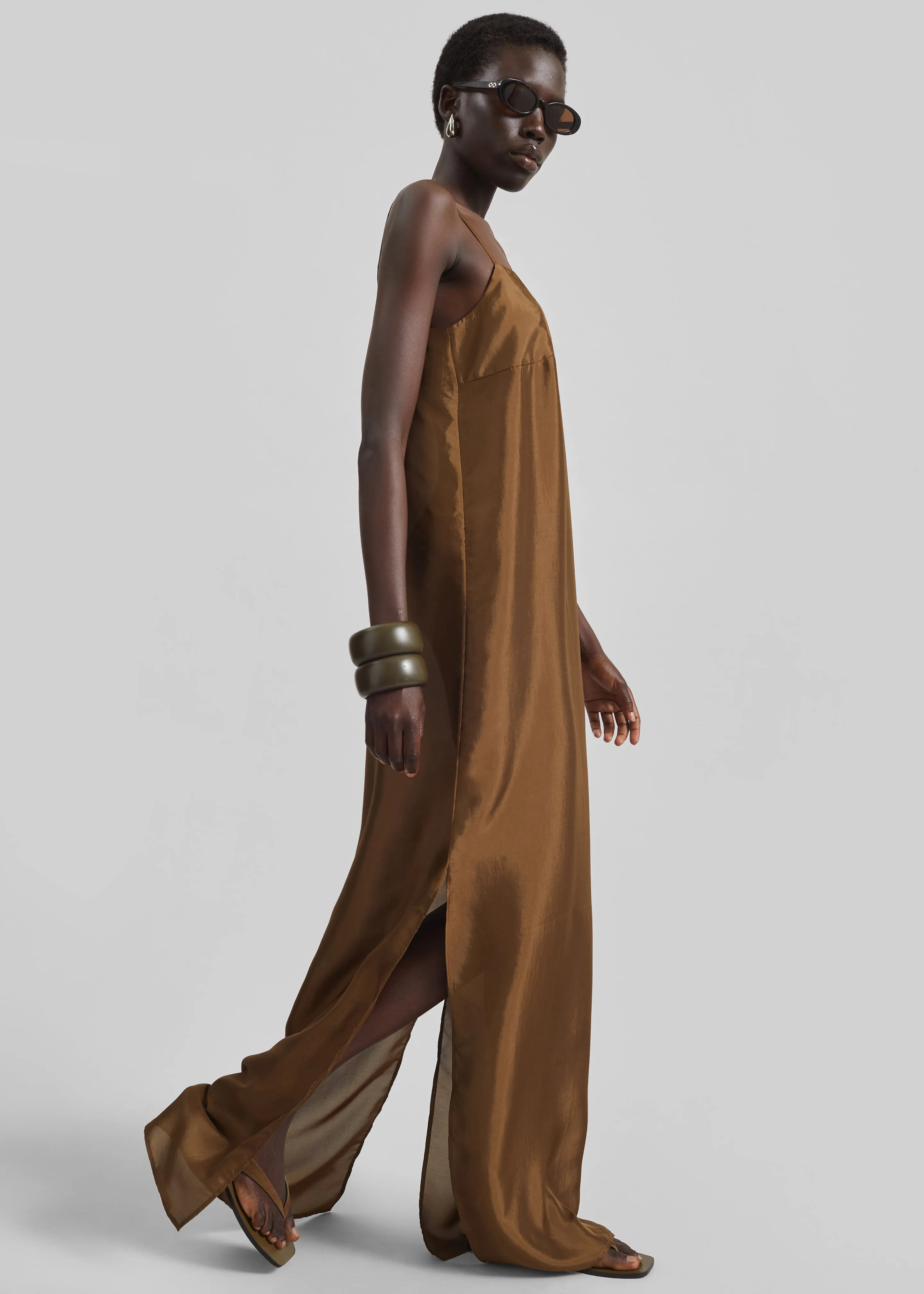 Dylana Sleeveless Maxi Dress - Bronze sold by Frankie Shop product image thumbnail 2