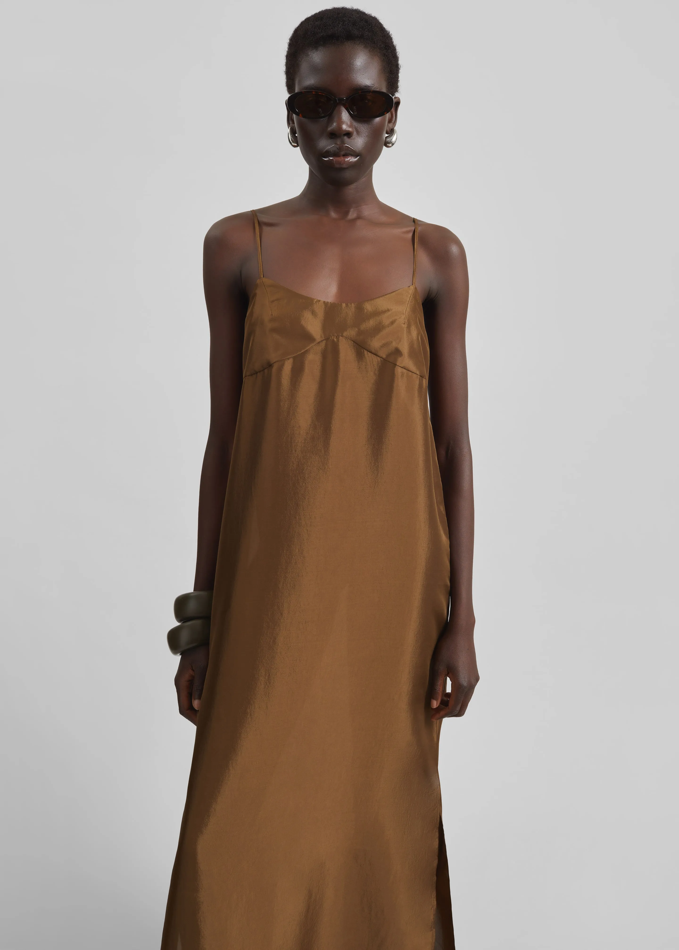Dylana Sleeveless Maxi Dress - Bronze sold by Frankie Shop product image thumbnail 5