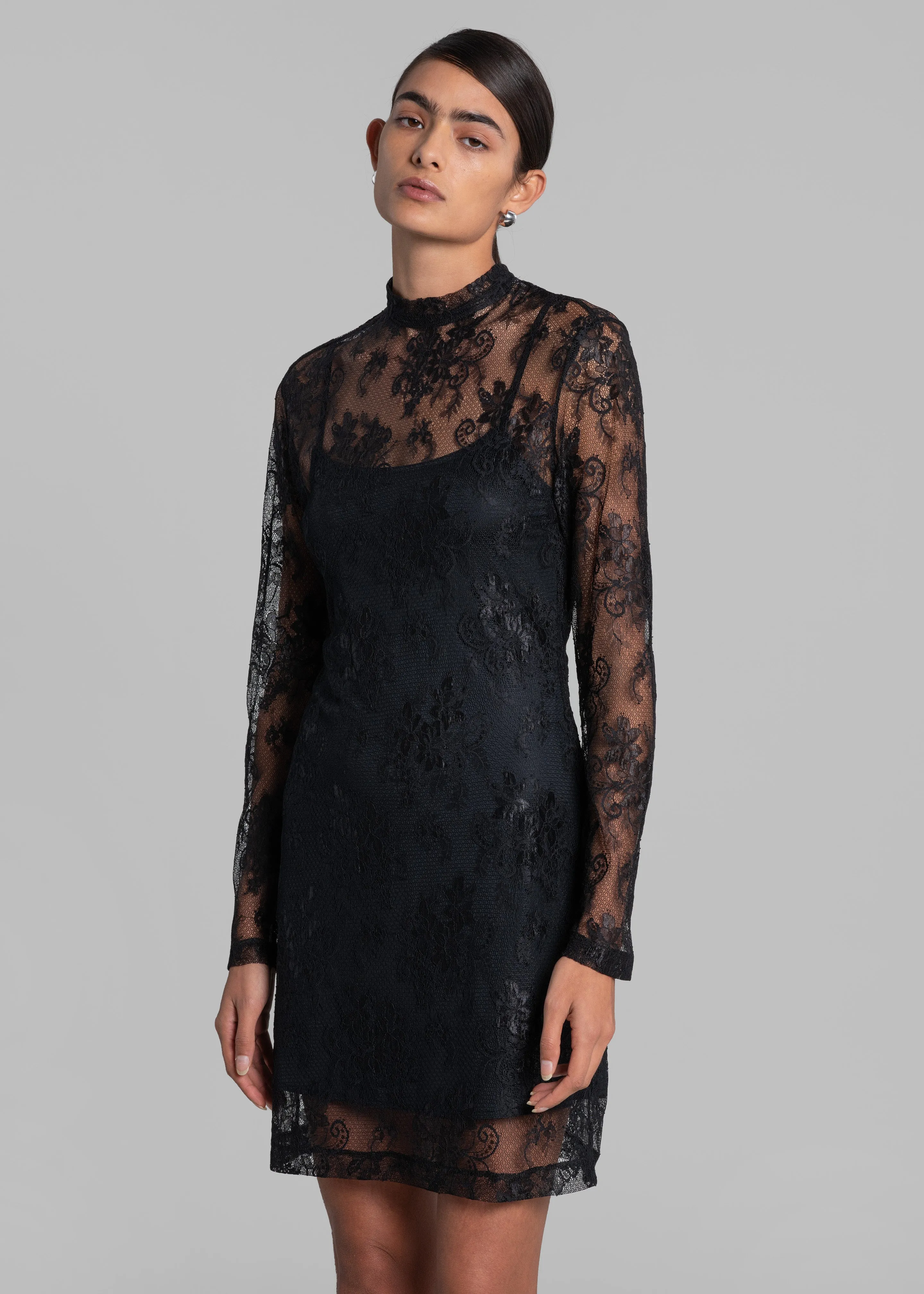 Envelope 1976 Lace Dress - Black sold by Frankie Shop