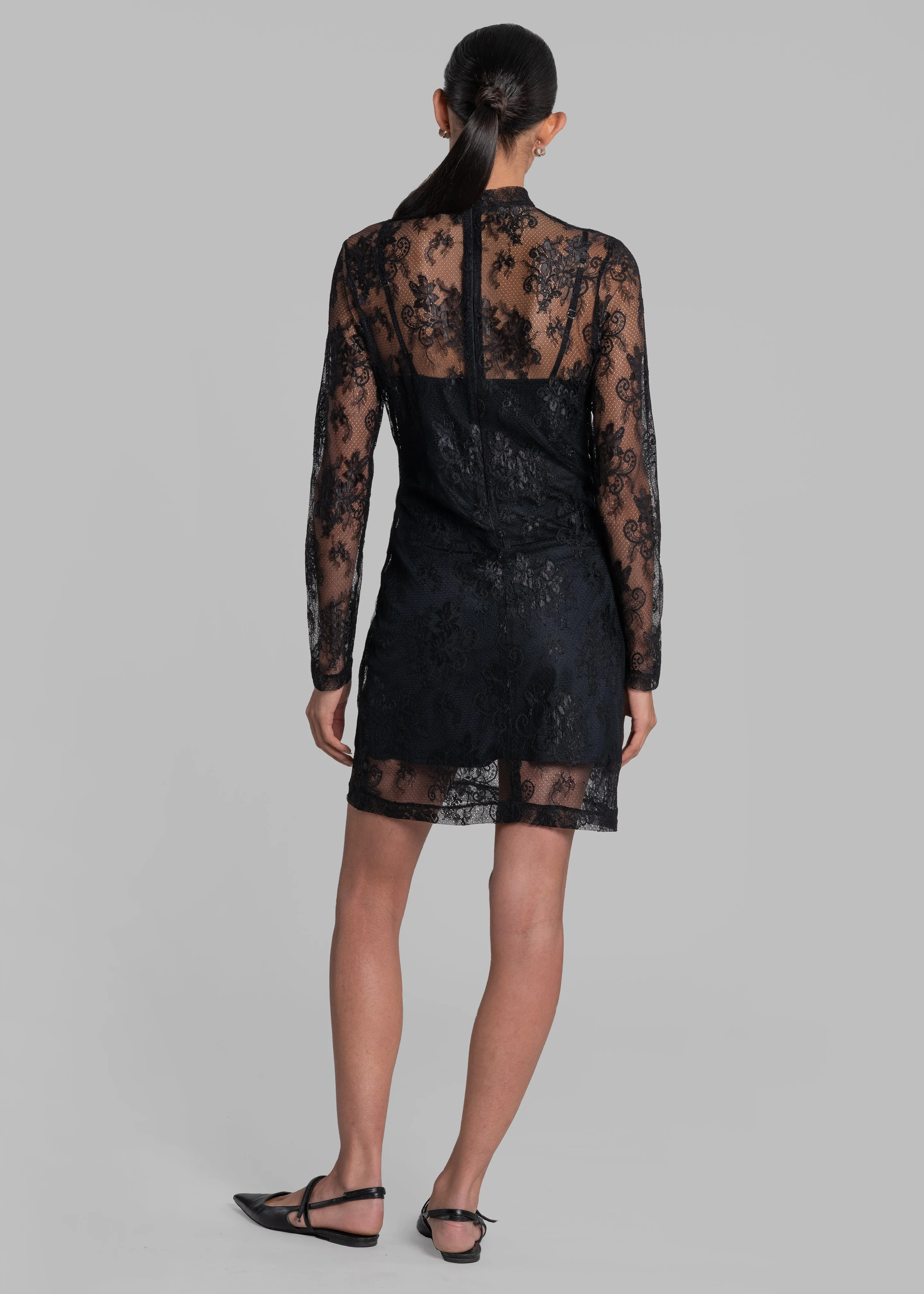 Envelope 1976 Lace Dress - Black sold by Frankie Shop product image thumbnail 5