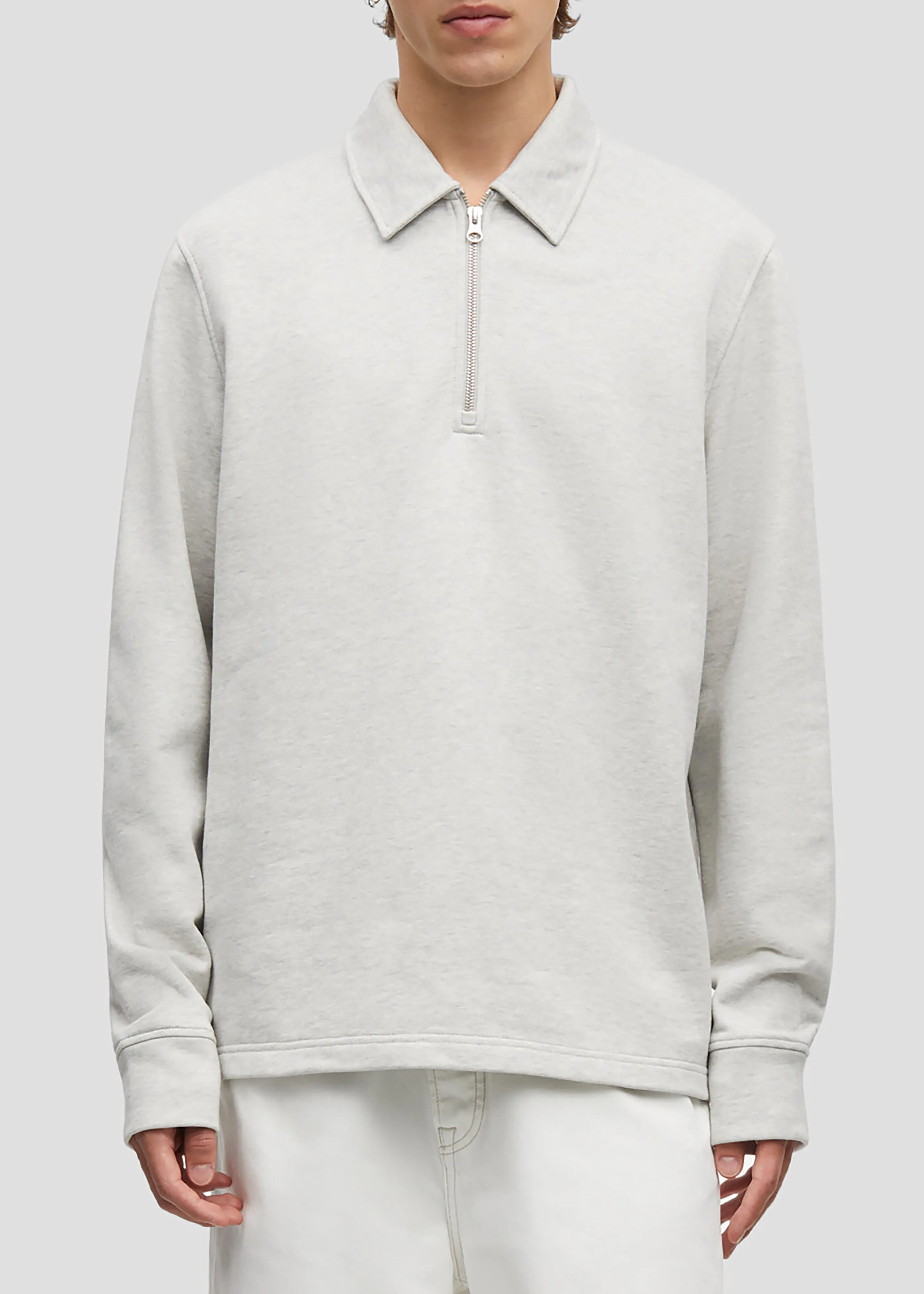 Samsøe Samsøe Salouis Hz Polo LS - Moonstruck Melange sold by Frankie Shop product image thumbnail 2