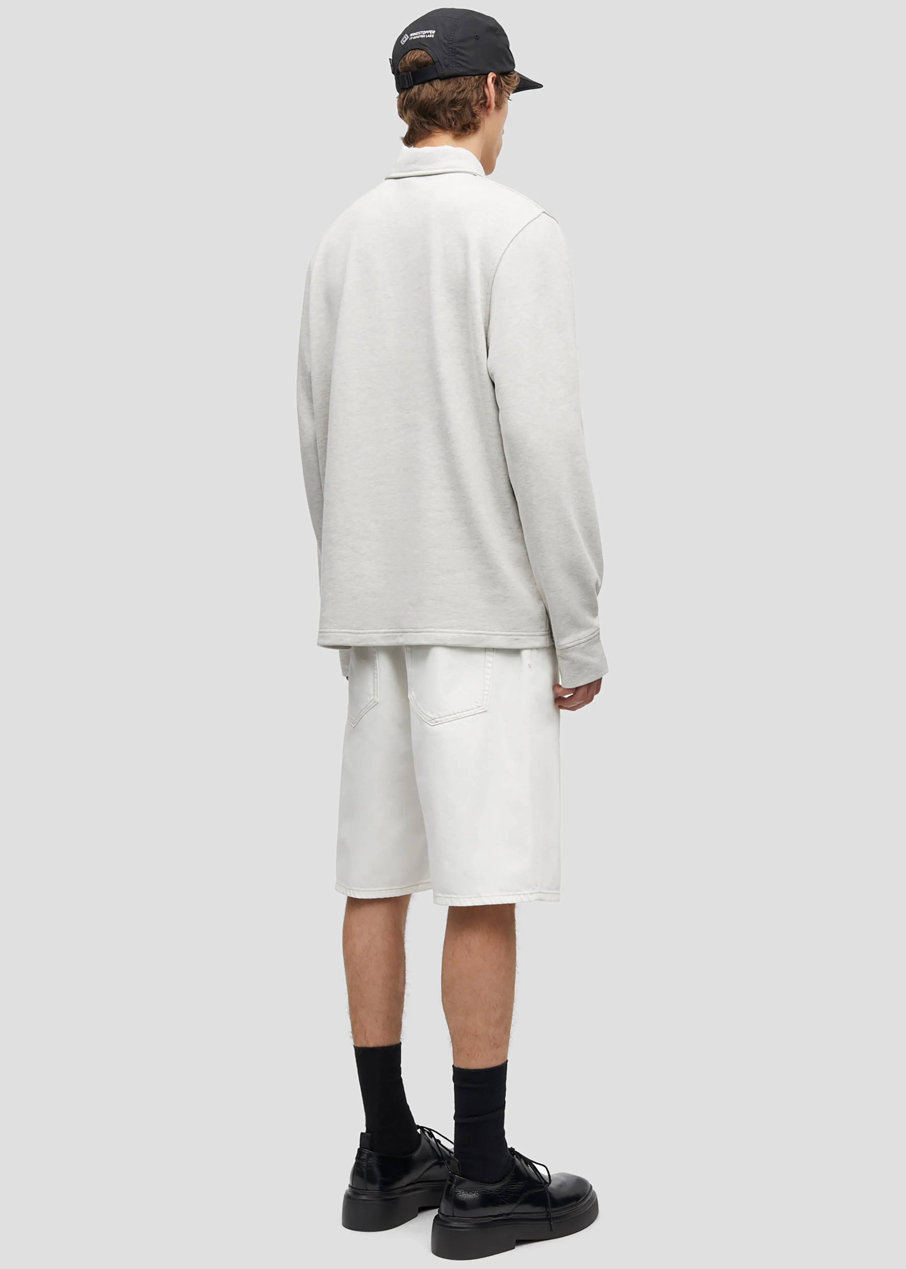 Samsøe Samsøe Salouis Hz Polo LS - Moonstruck Melange sold by Frankie Shop product image thumbnail 4