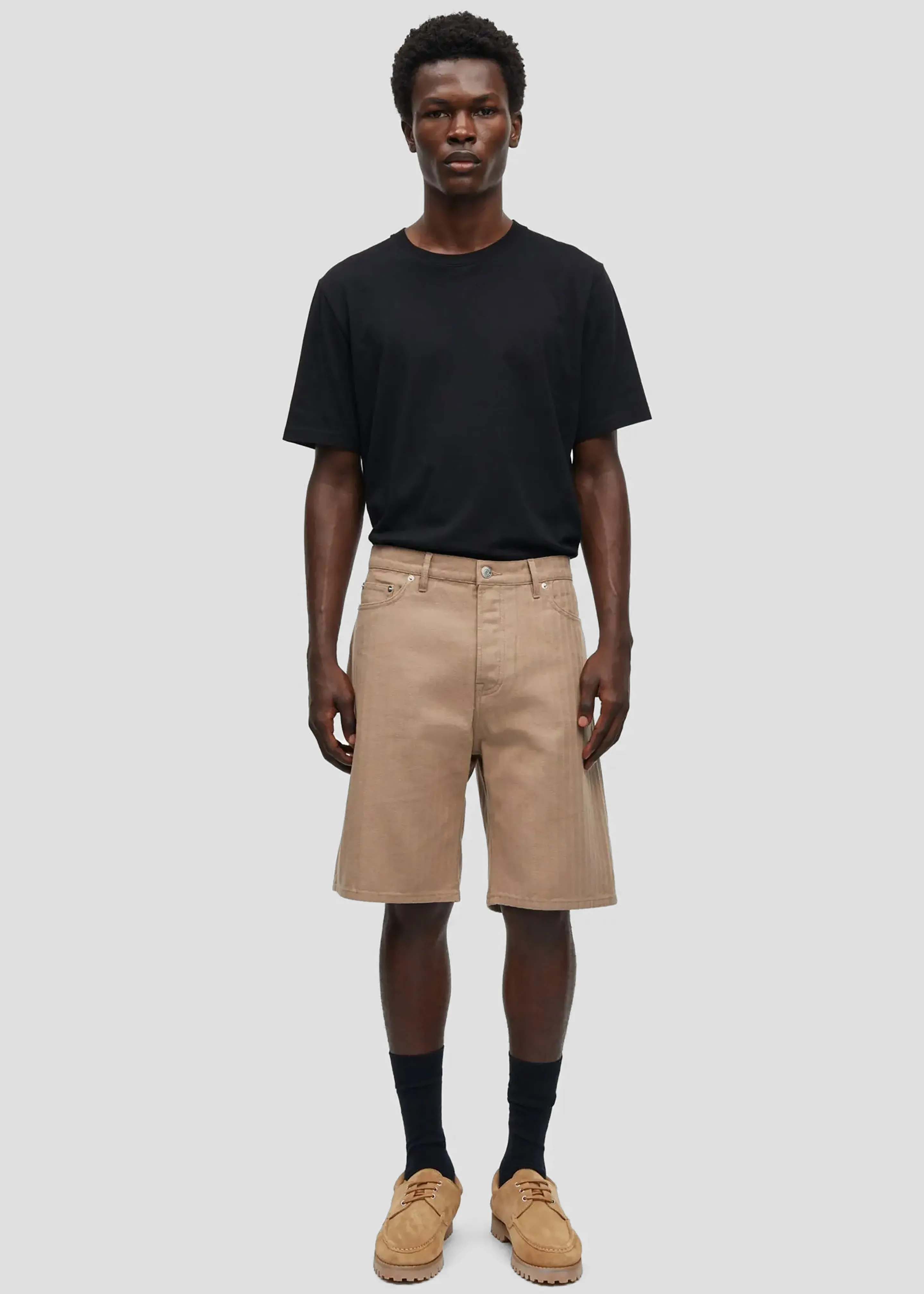 Samsøe Samsøe Saeddie Shorts - Greige sold by Frankie Shop product image thumbnail 4