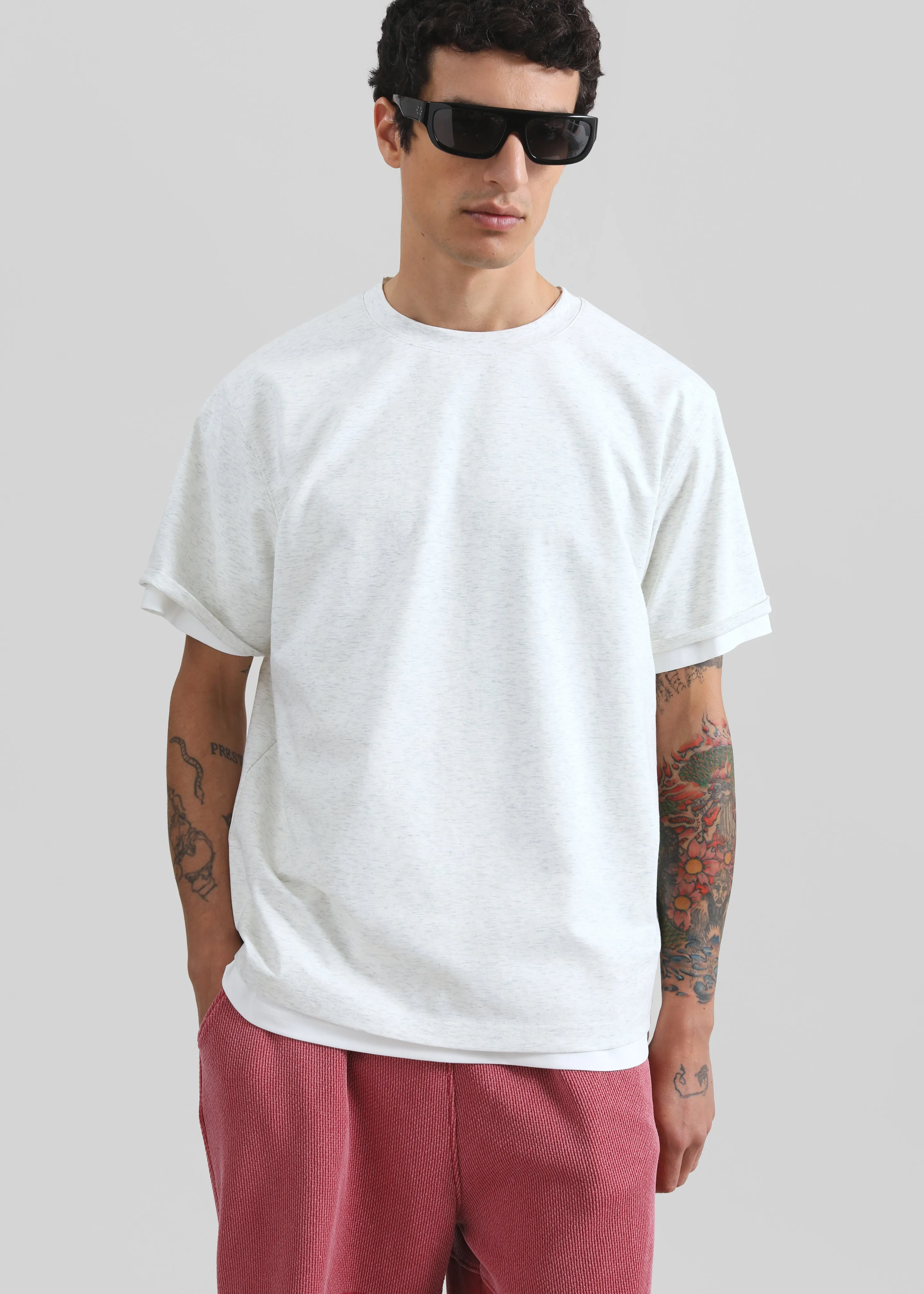 Colebee Soft Jersey T-Shirt - Grey Melange sold by Frankie Shop