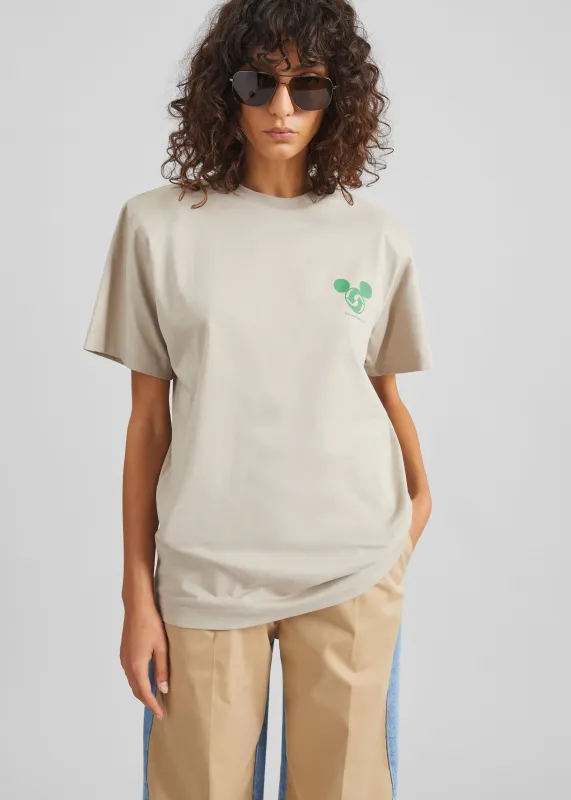 Bettter Upcycle Tee With Shoulder Pads - Grey sold by Frankie Shop