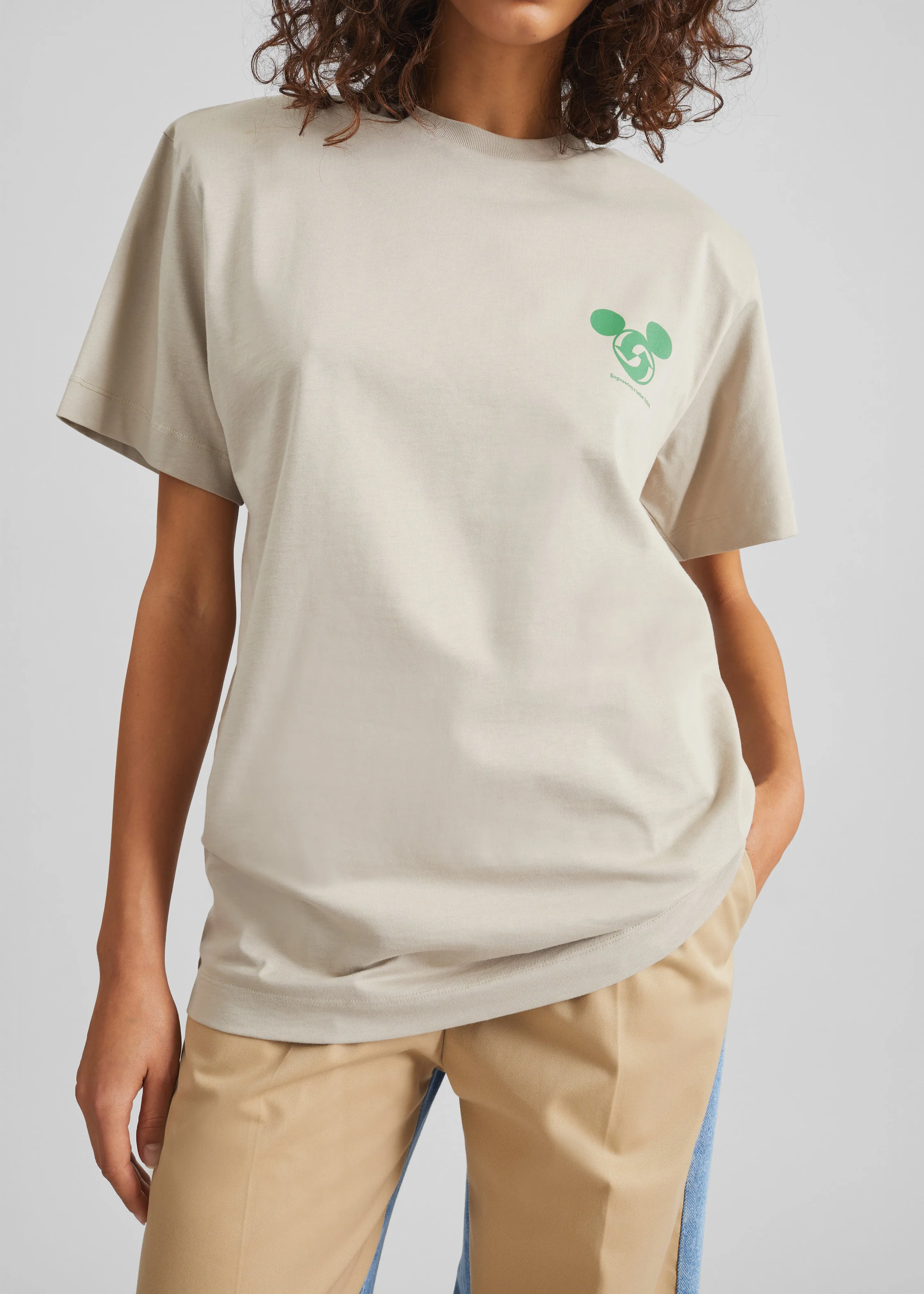 Bettter Upcycle Tee With Shoulder Pads - Grey sold by Frankie Shop product image thumbnail 4