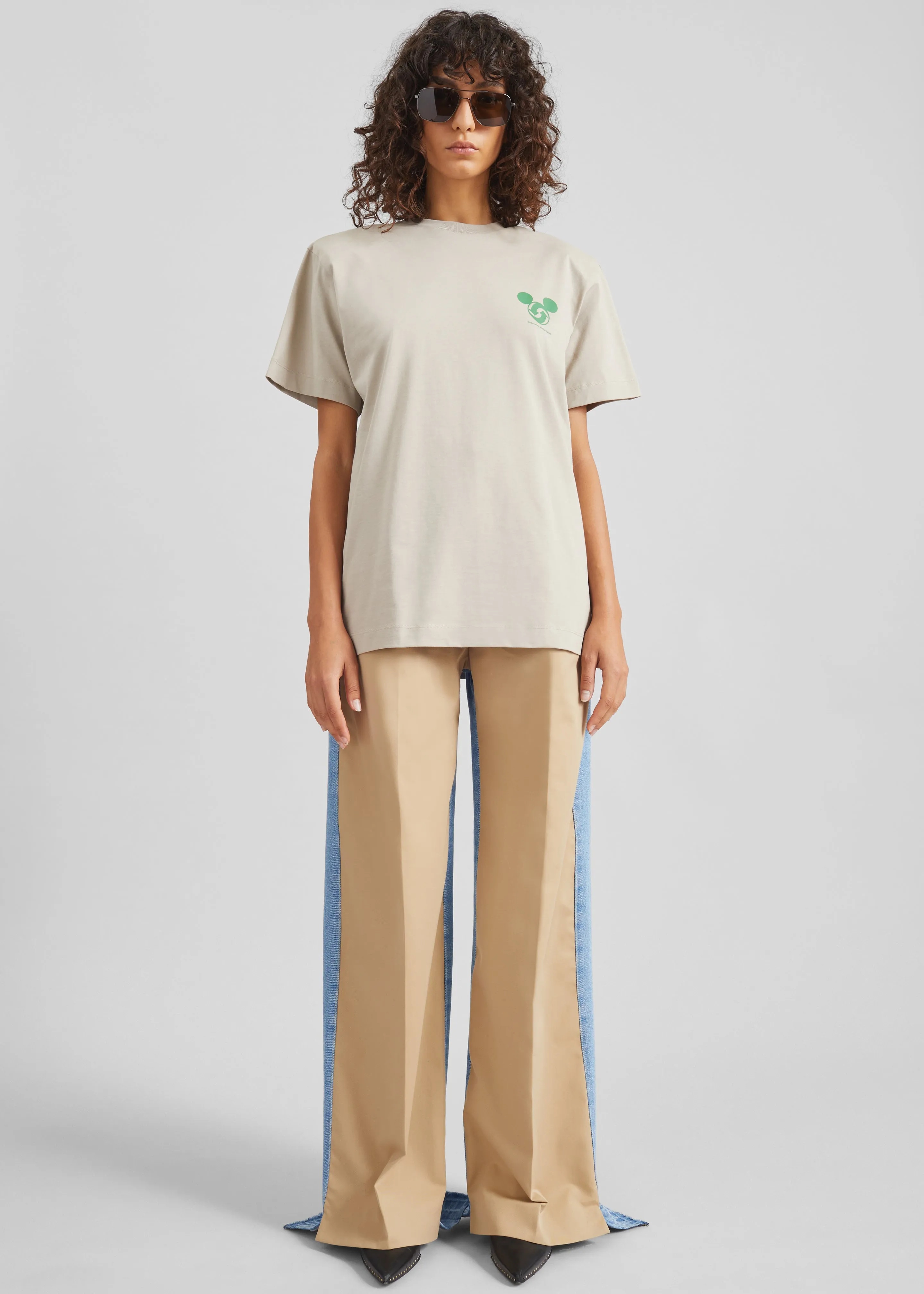Bettter Upcycle Tee With Shoulder Pads - Grey sold by Frankie Shop product image thumbnail 2