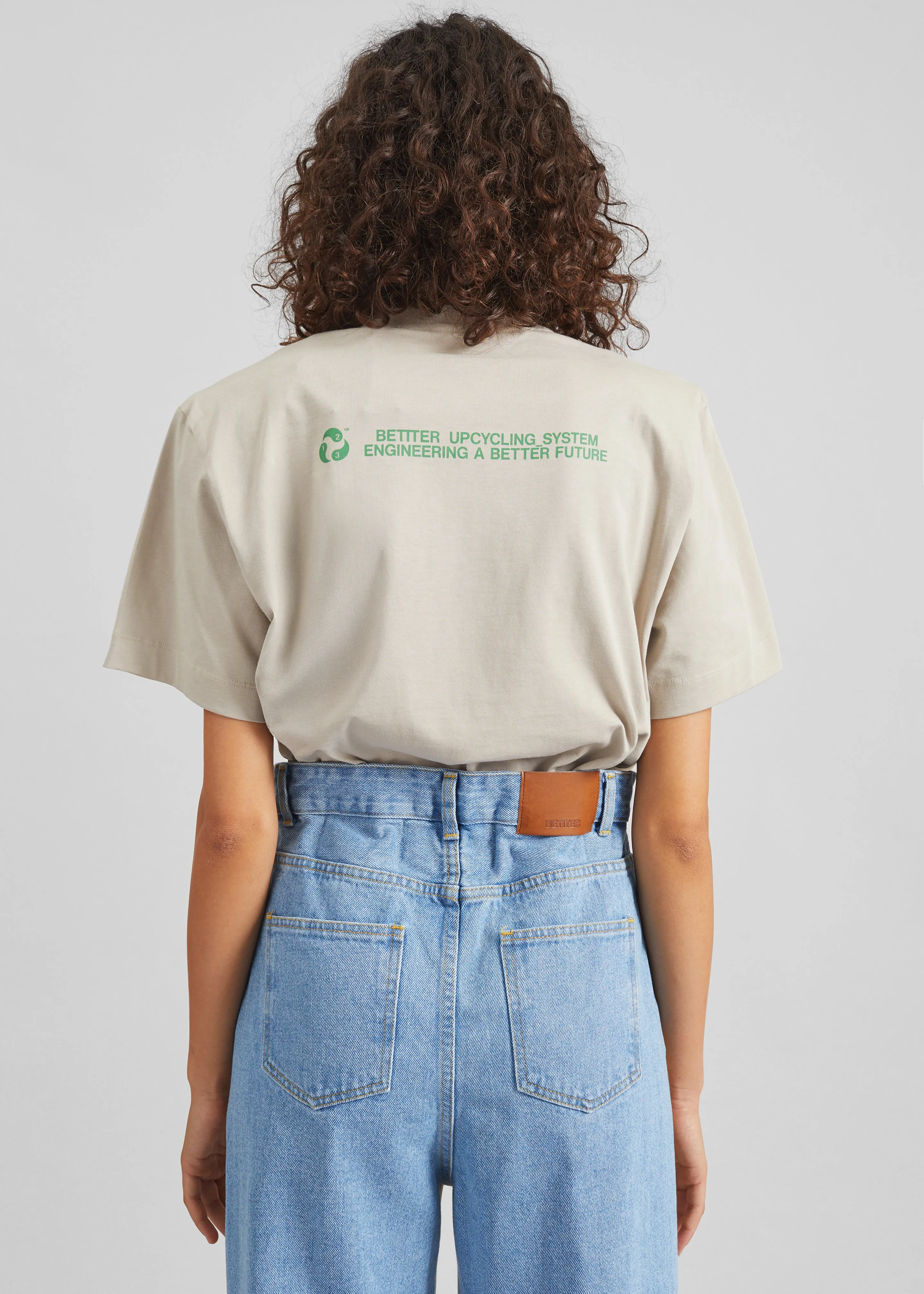 Bettter Upcycle Tee With Shoulder Pads - Grey sold by Frankie Shop product image thumbnail 5